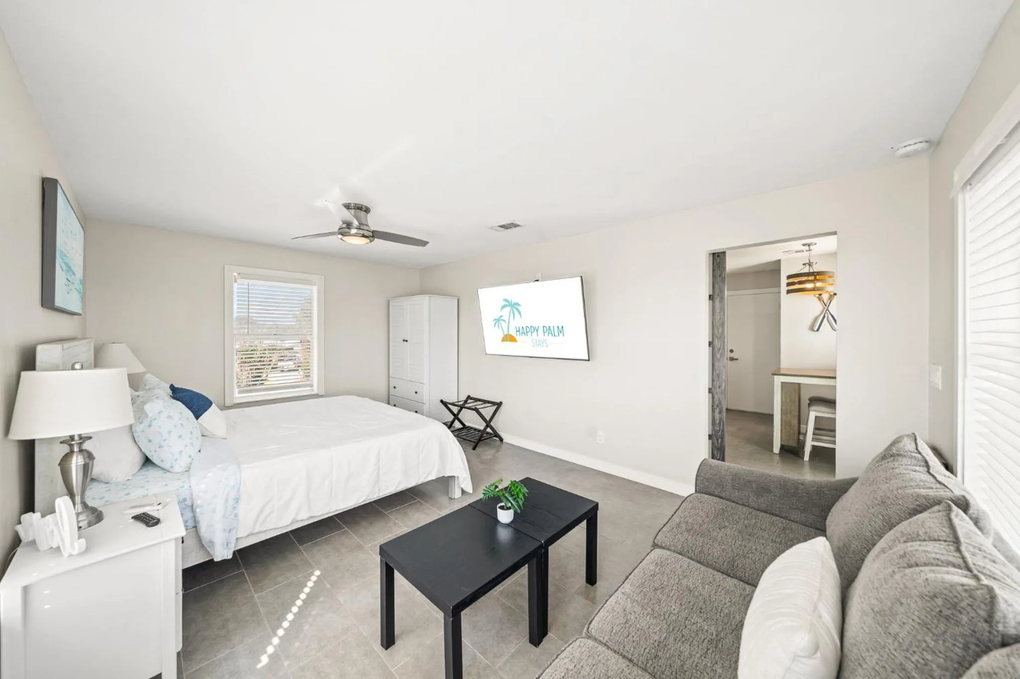 Bed in The Banana River Resort