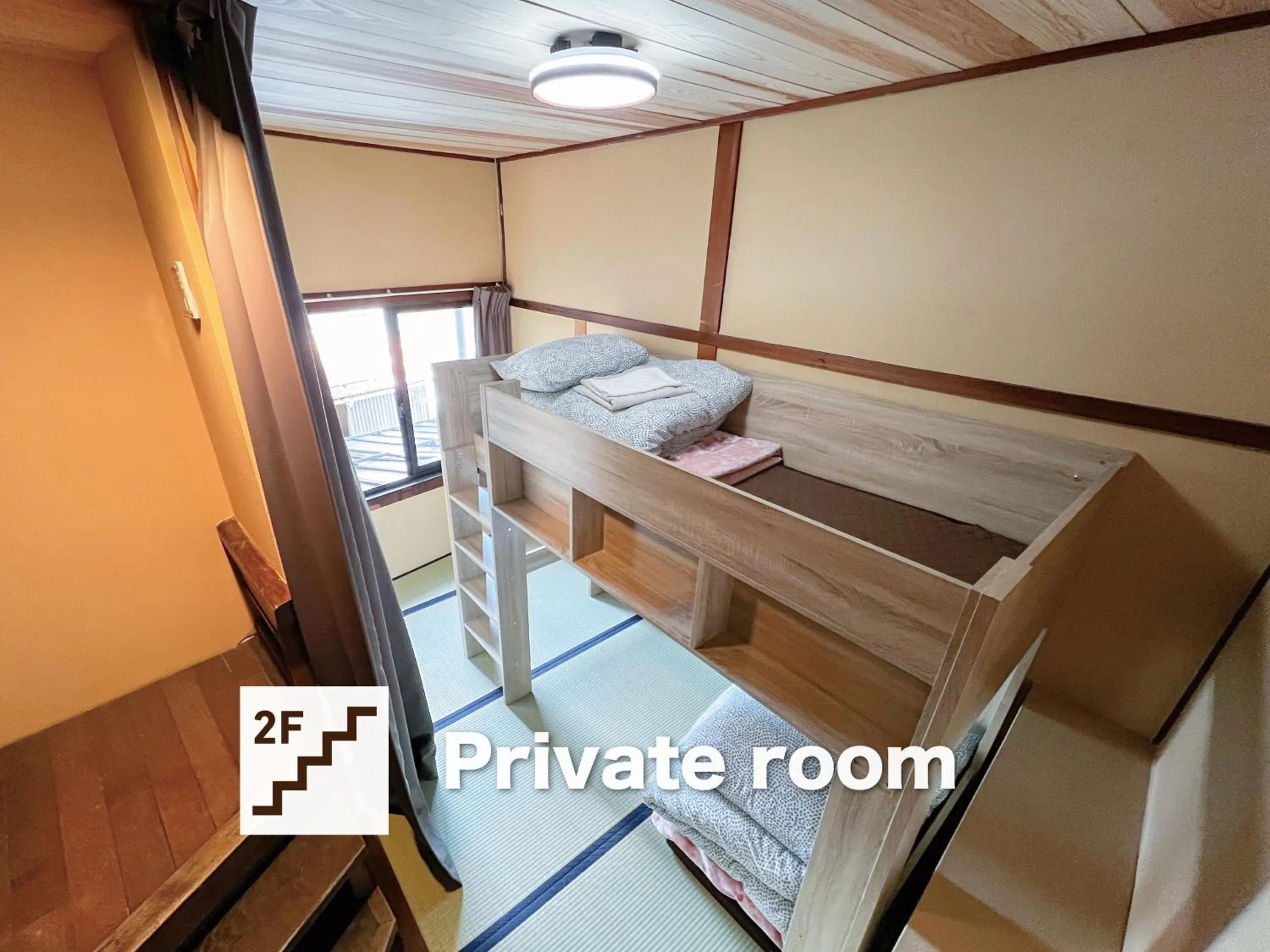 Bed in Hostel Miyagawa by Murasaki