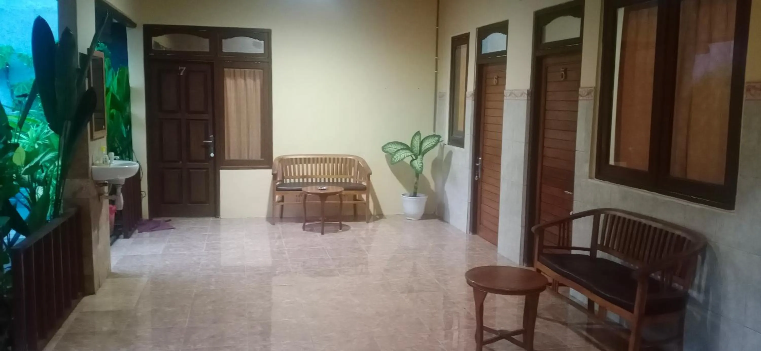 Seating area in Visual inn