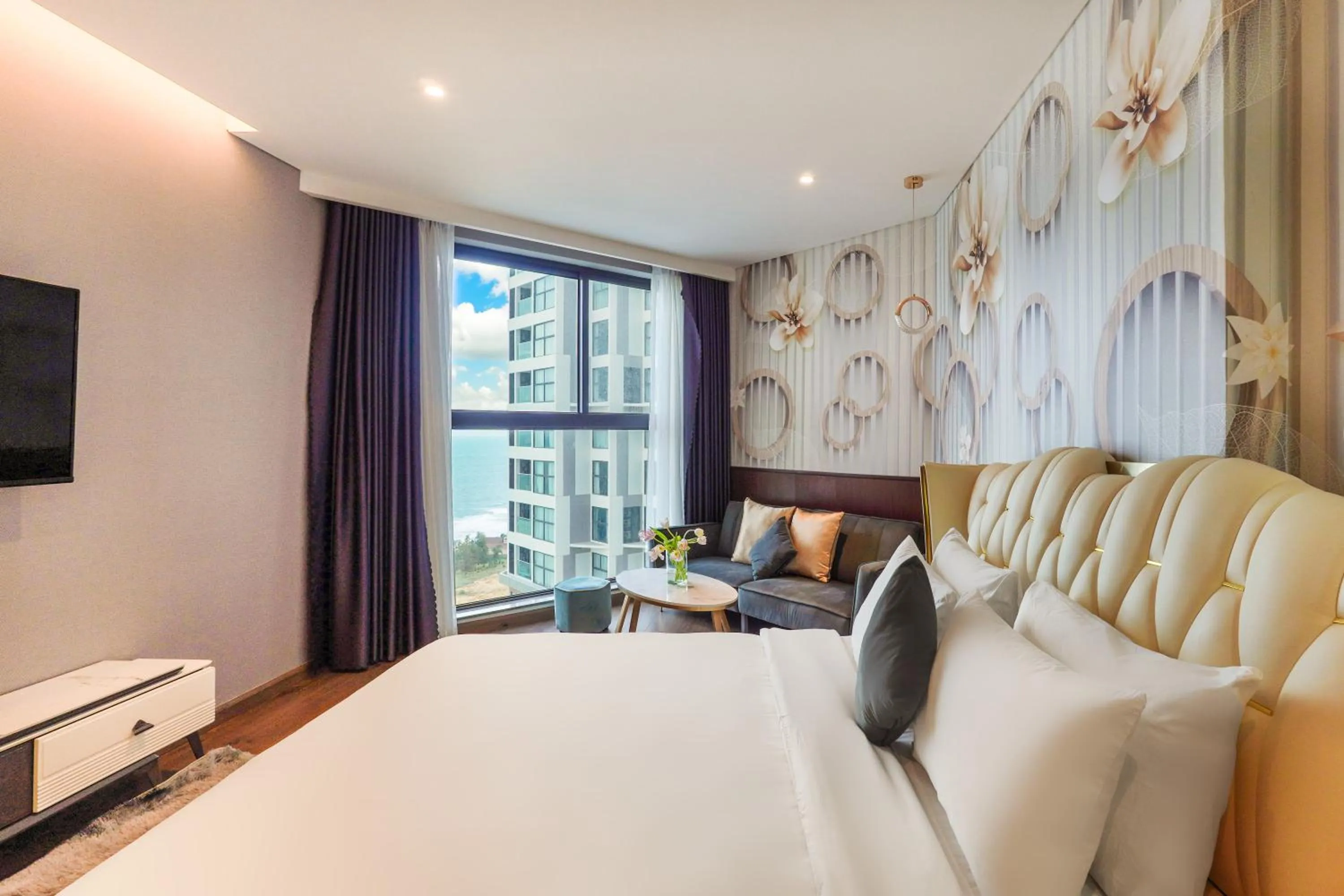 View (from property/room), Bed in Mandala Apartment & Resort Chambay, Mui Ne - By B4B & S3