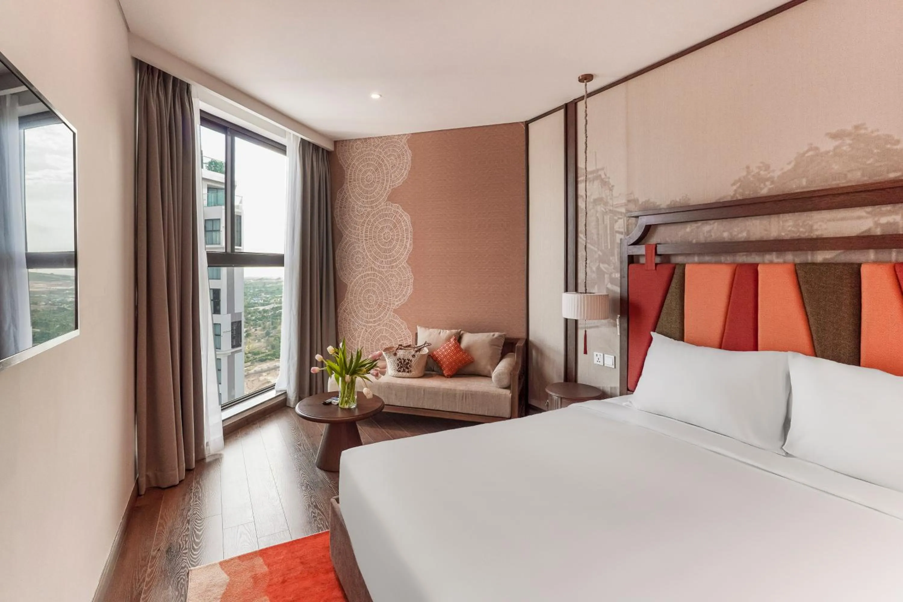 View (from property/room), Bed in Mandala Apartment & Resort Chambay, Mui Ne - By B4B & S3