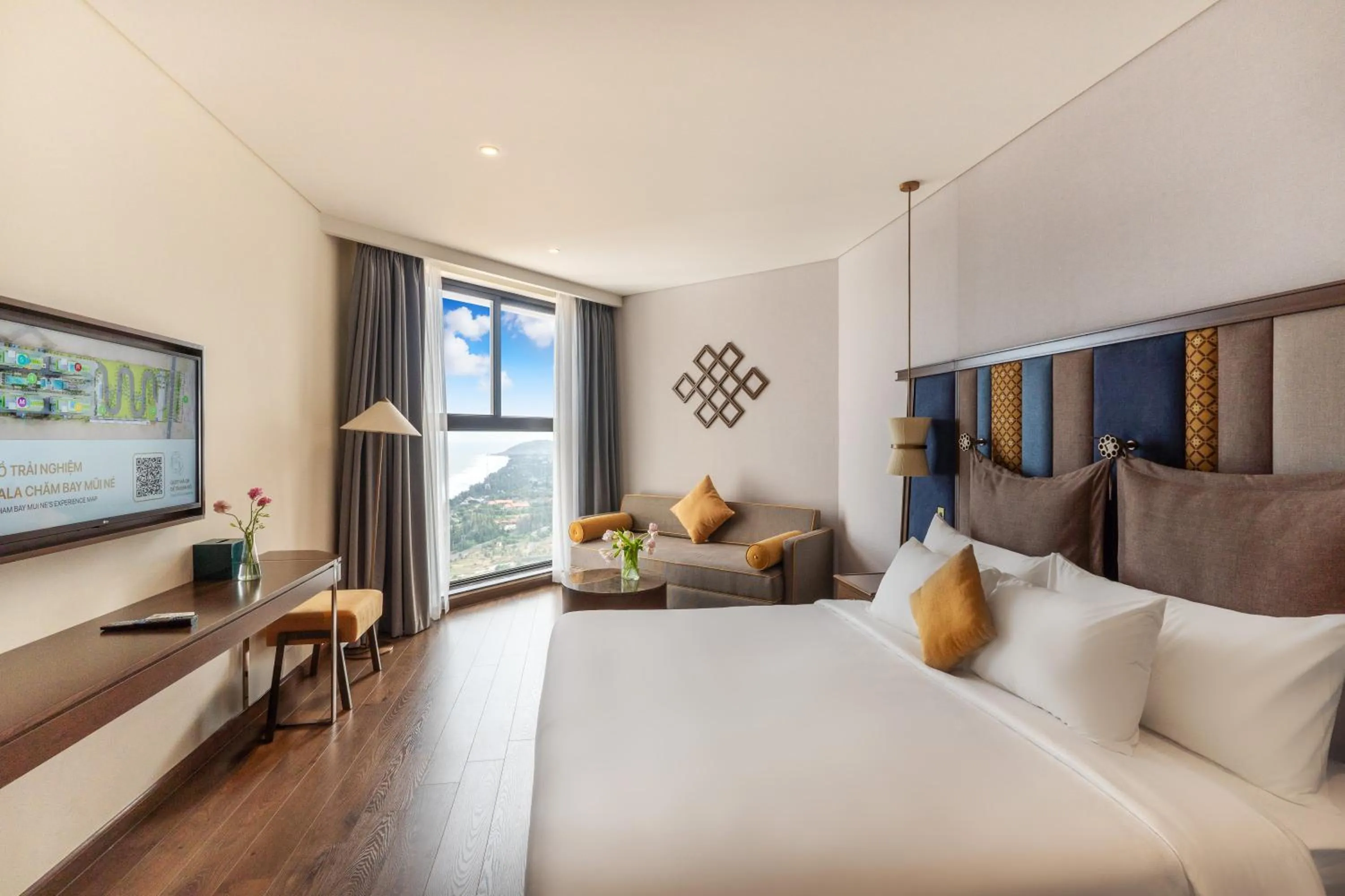 View (from property/room), Bed in Mandala Apartment & Resort Chambay, Mui Ne - By B4B & S3