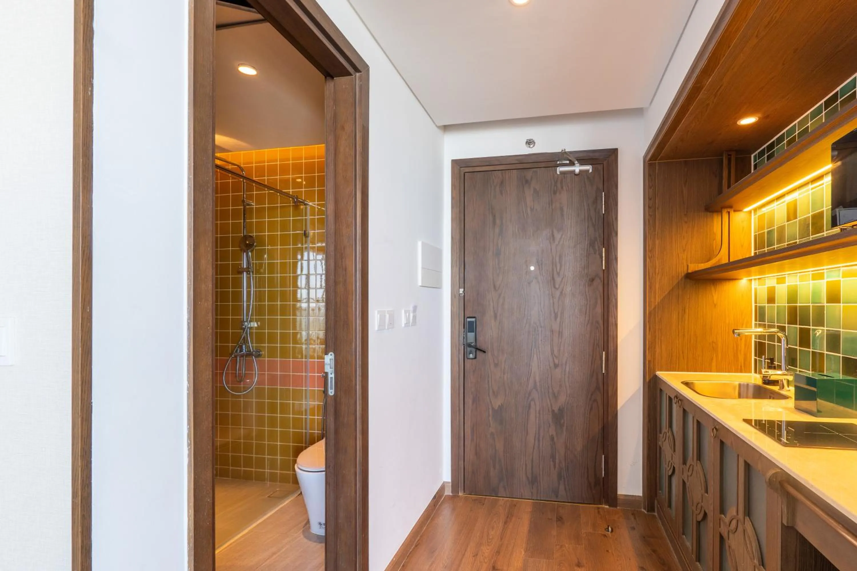 Shower in Mandala Apartment & Resort Chambay, Mui Ne - By B4B & S3