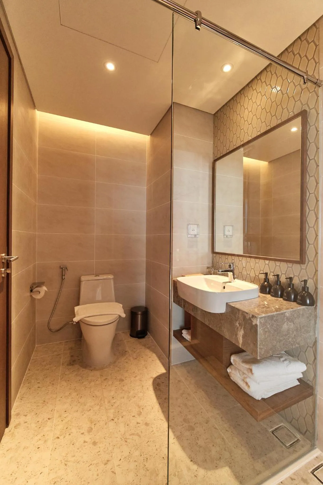 Shower in Mandala Apartment & Resort Chambay, Mui Ne - By B4B & S3