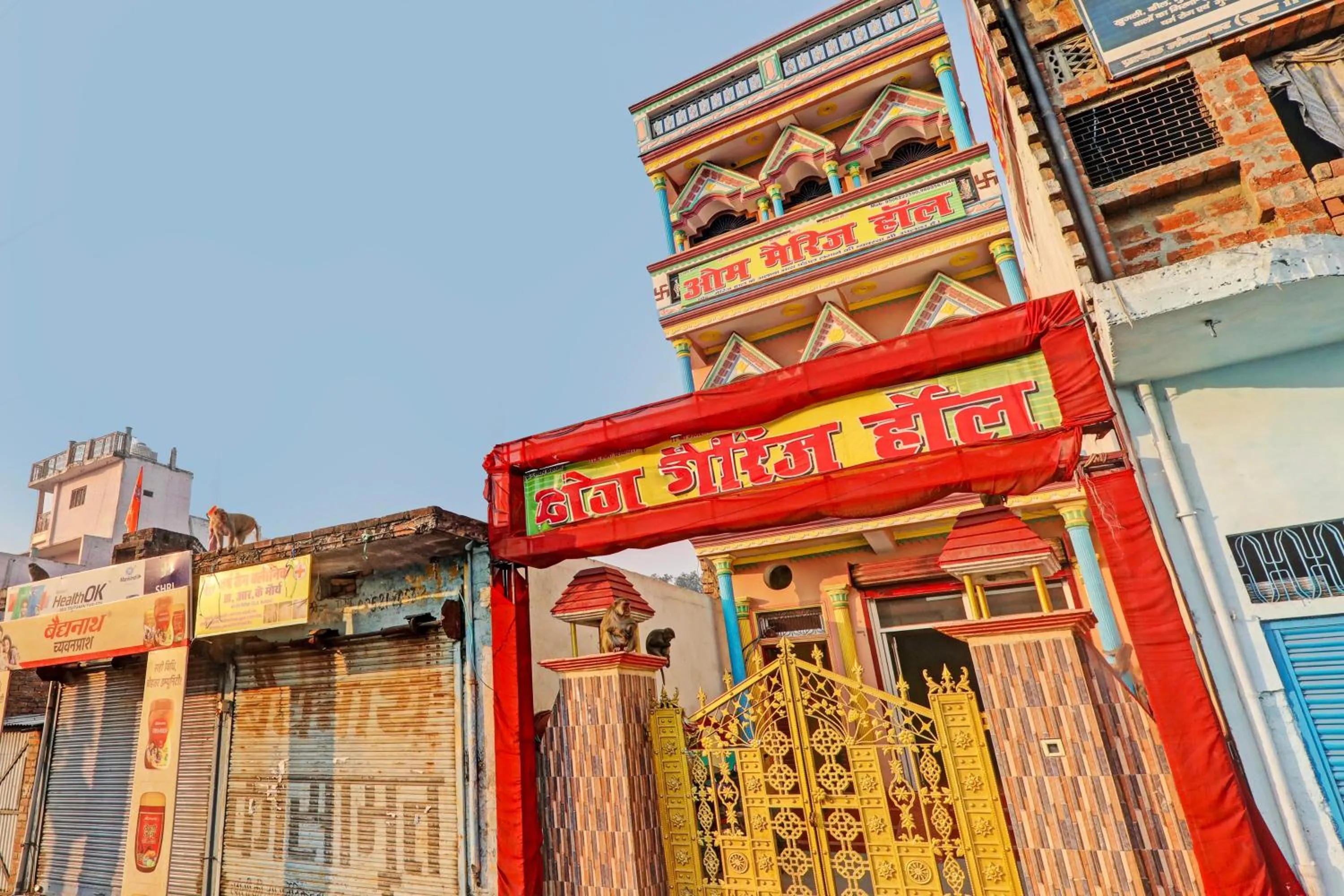 Facade/entrance in Hotel O Home Om marriage hall