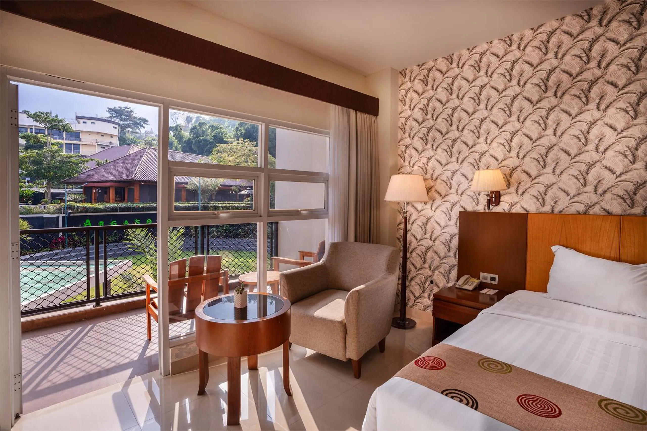 Bed in Griya Persada Convention Hotel & Resort Bandungan