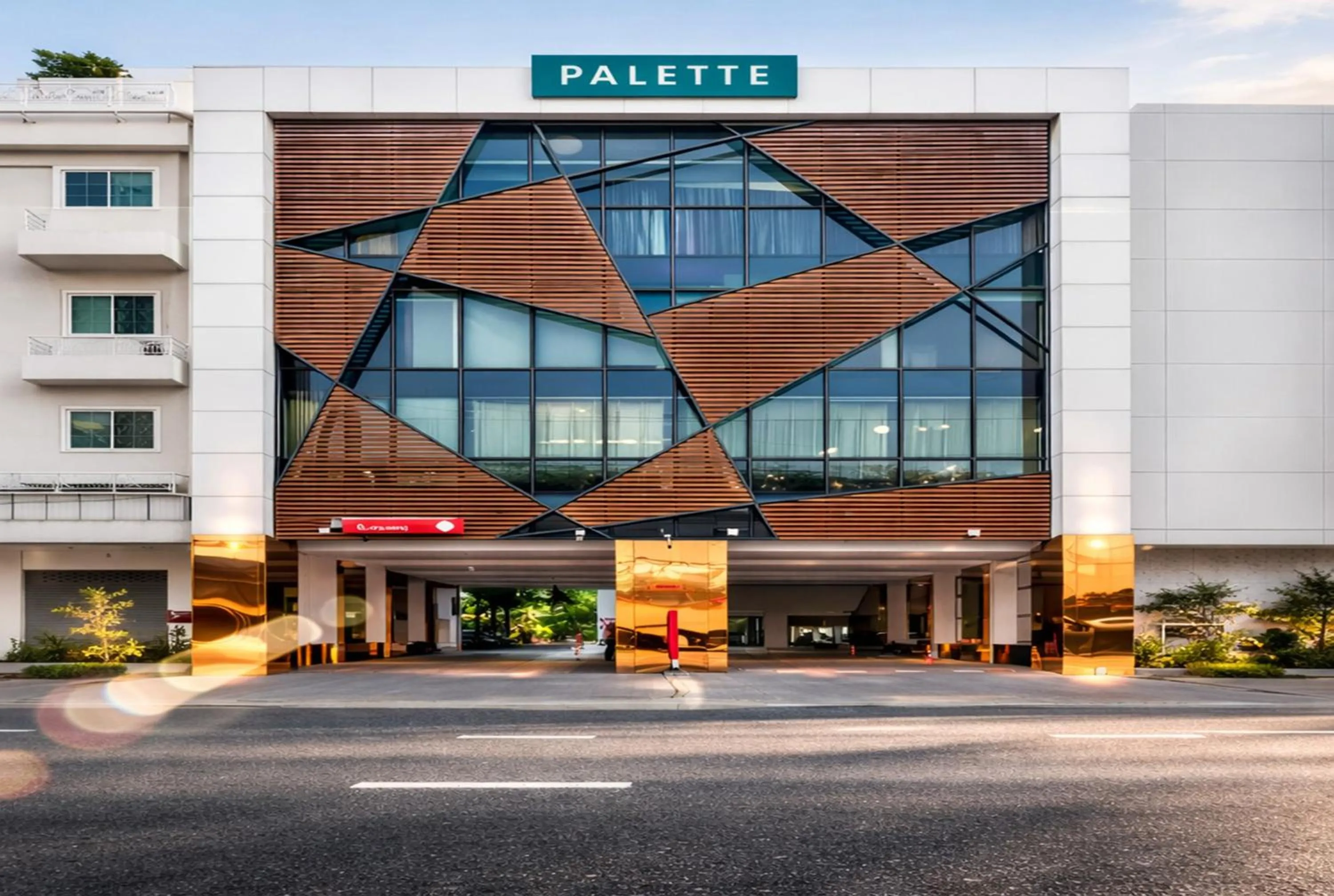 Property building in Palette Hi Hotel Bangkok