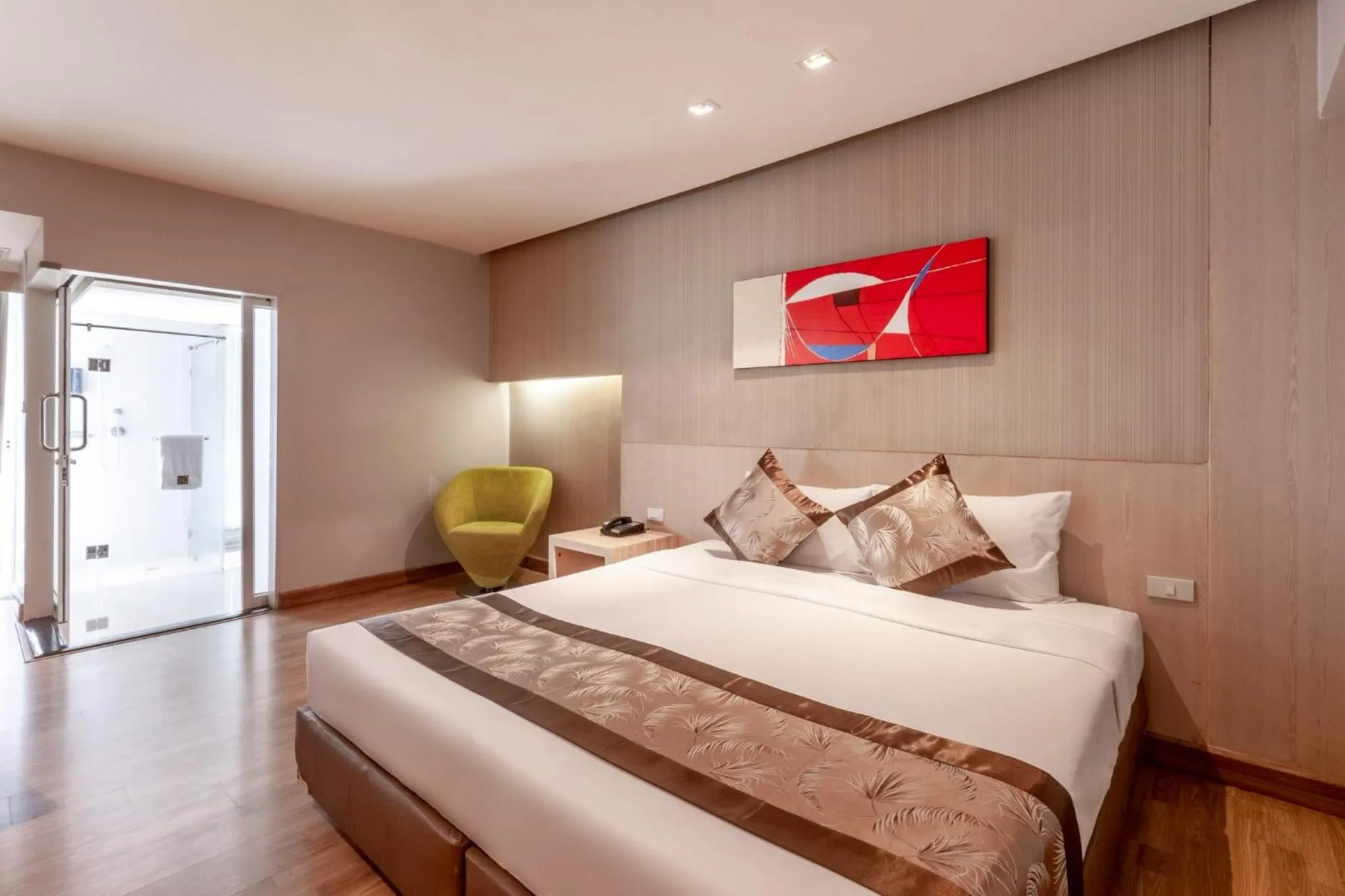 Bed in Palette Hi Hotel Bangkok