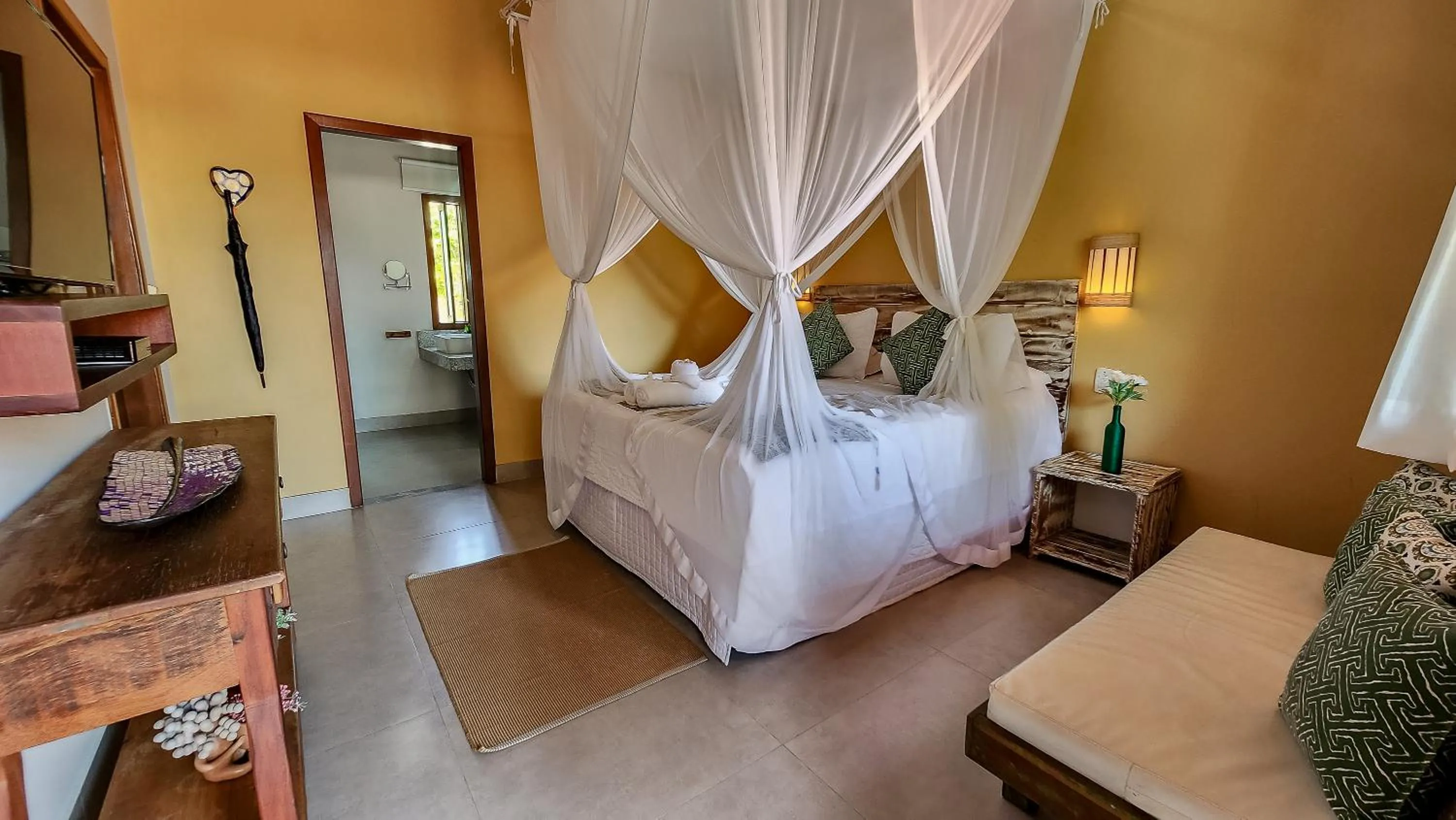 Bed in Pousada Maria Pitanga