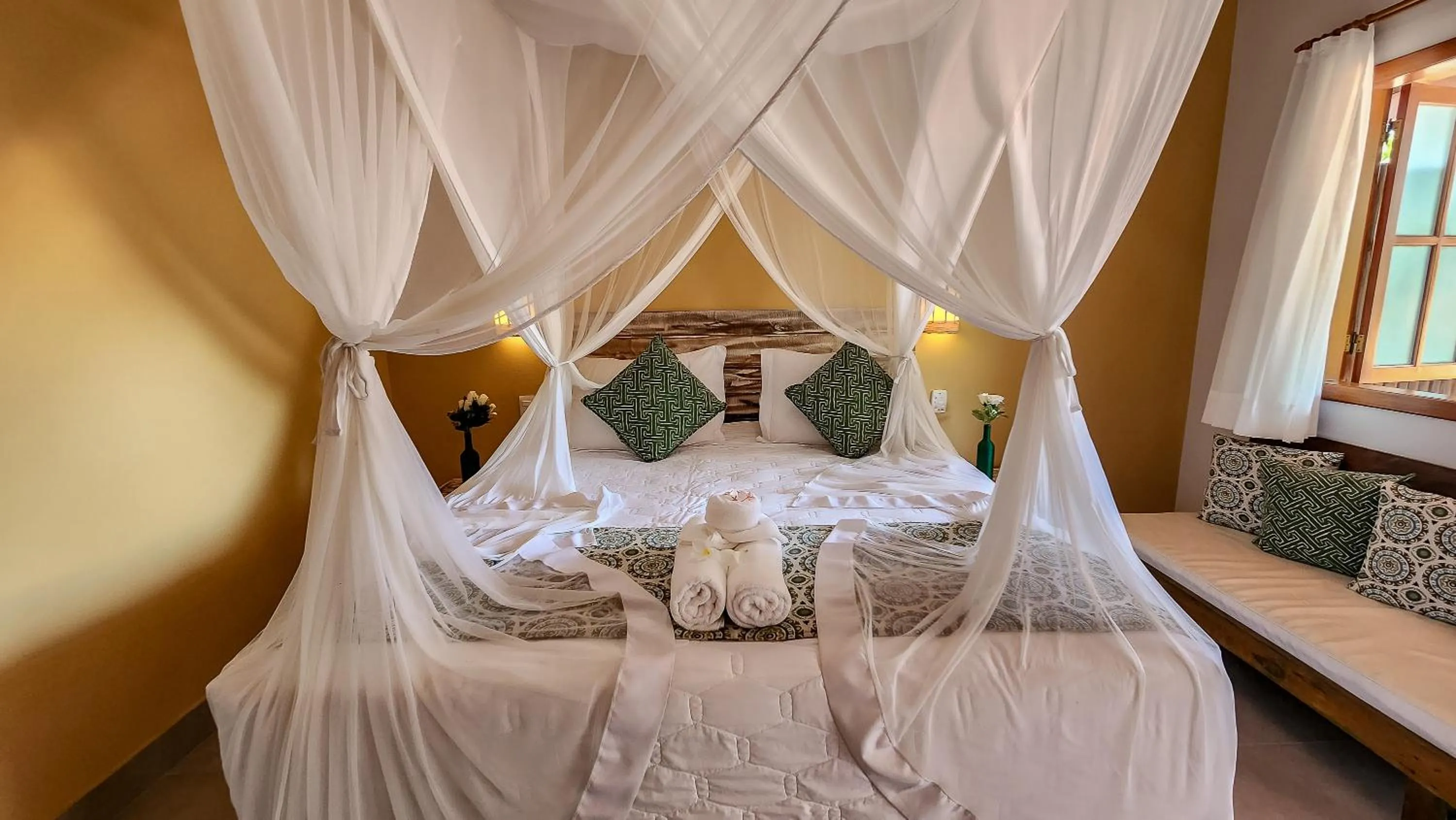 Bed in Pousada Maria Pitanga