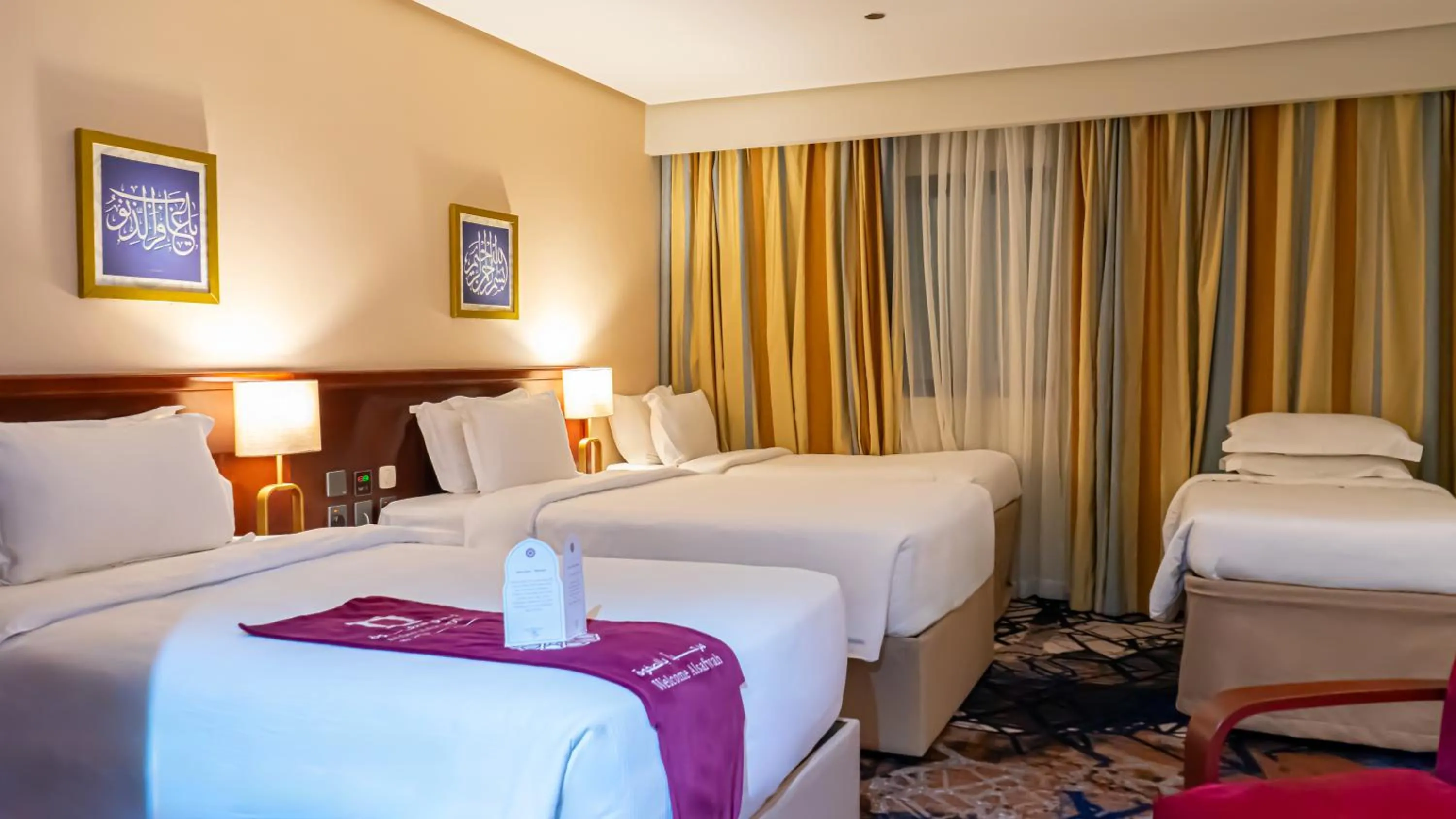 Bed in فندق الصفوة البرج الثالث Al Safwah Hotel Third Tower 3