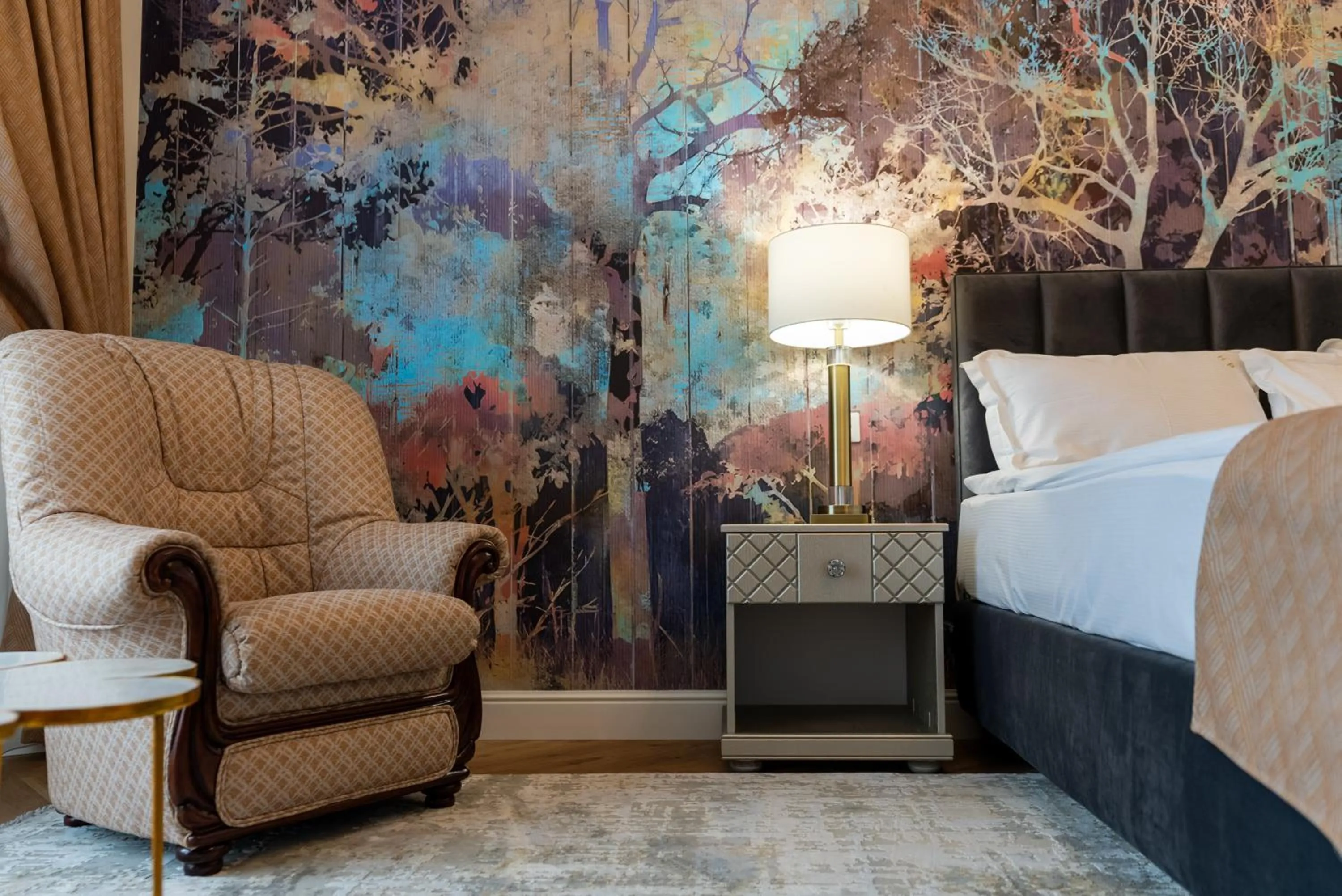 Decorative detail, Bed in Hotel Palace