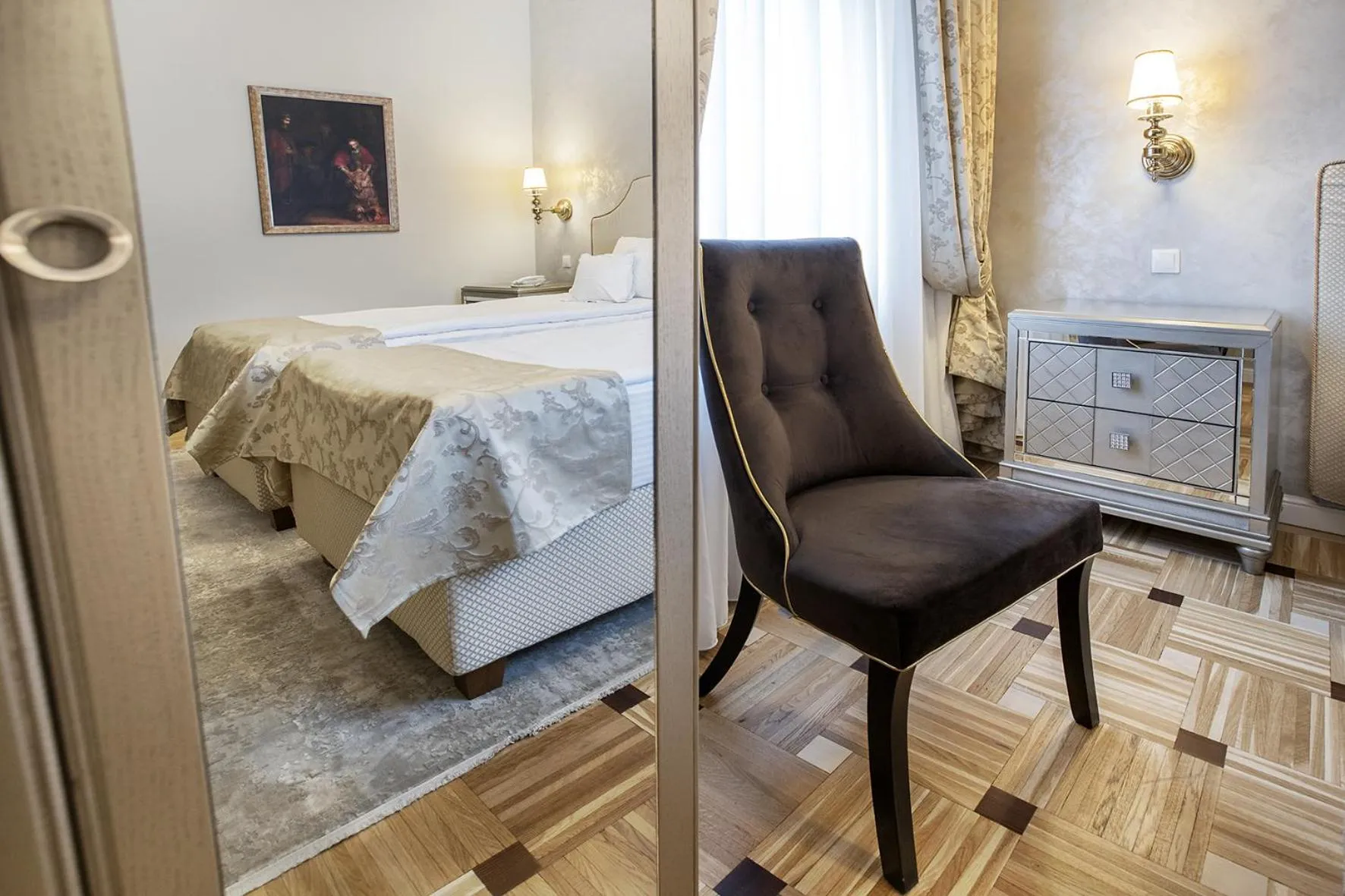 Seating area in Hotel Palace