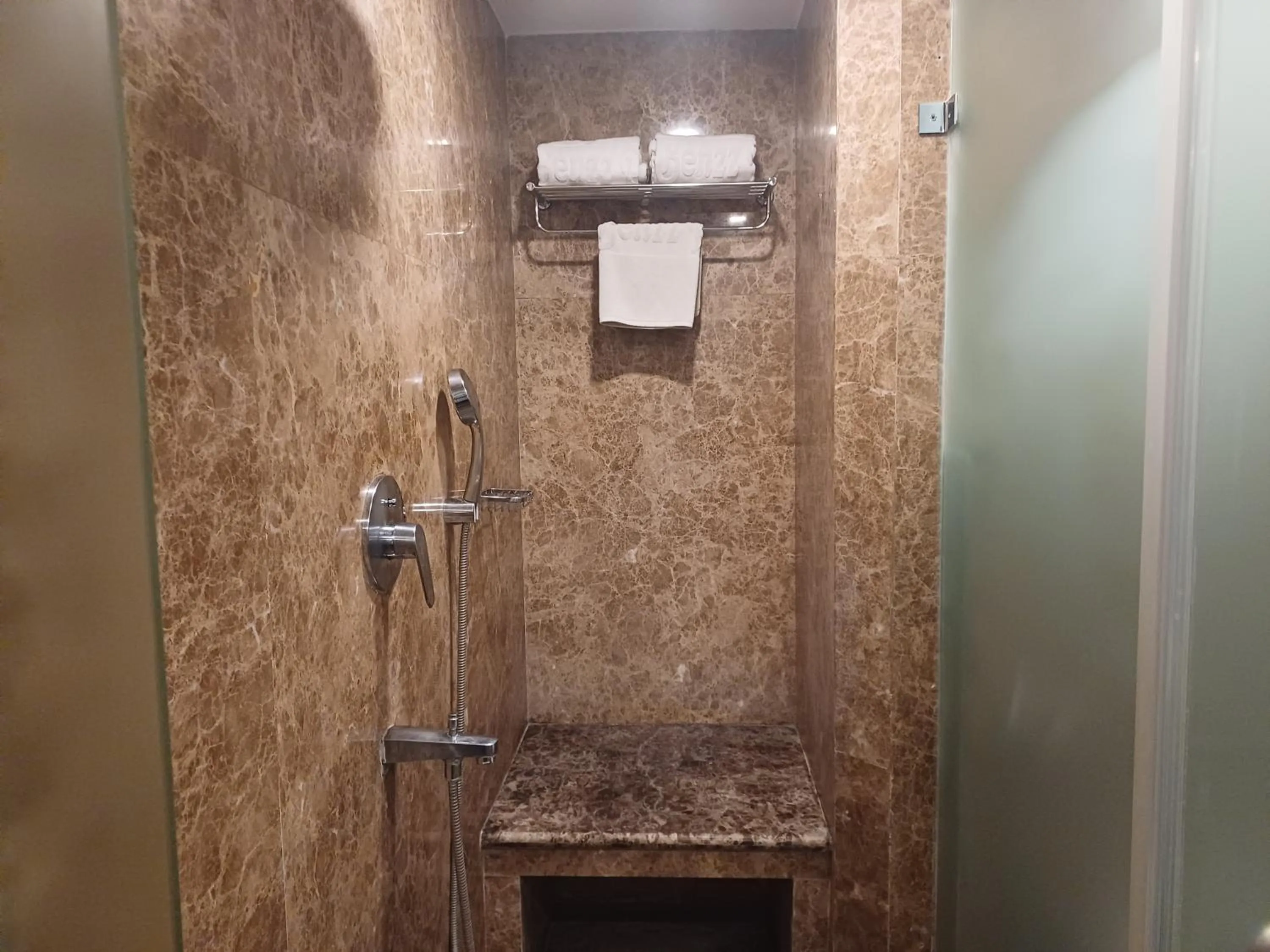 Shower in Hotel Benzz Park Chennai