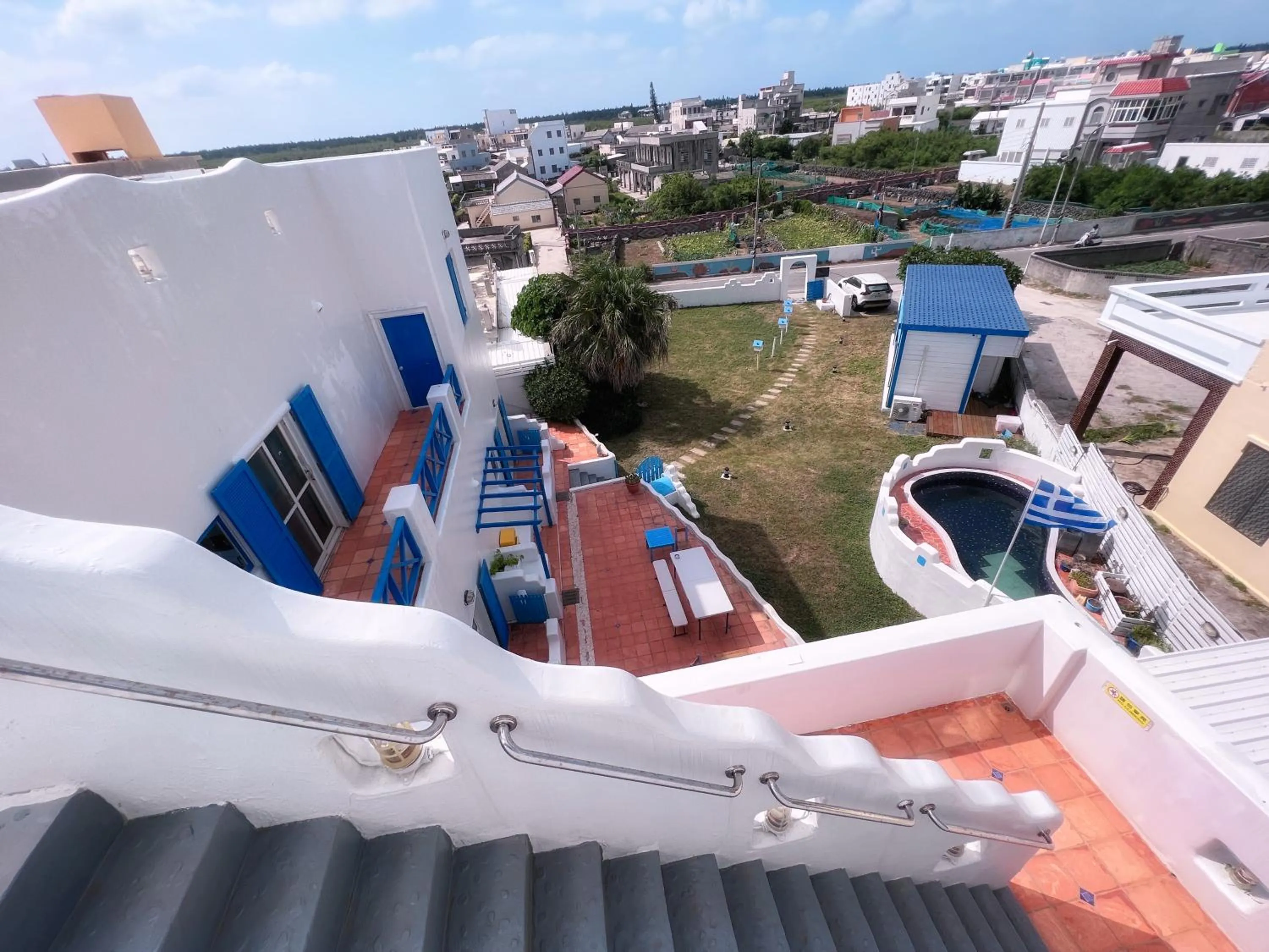 Communal lounge/ TV room in Greek Frontier Villa
