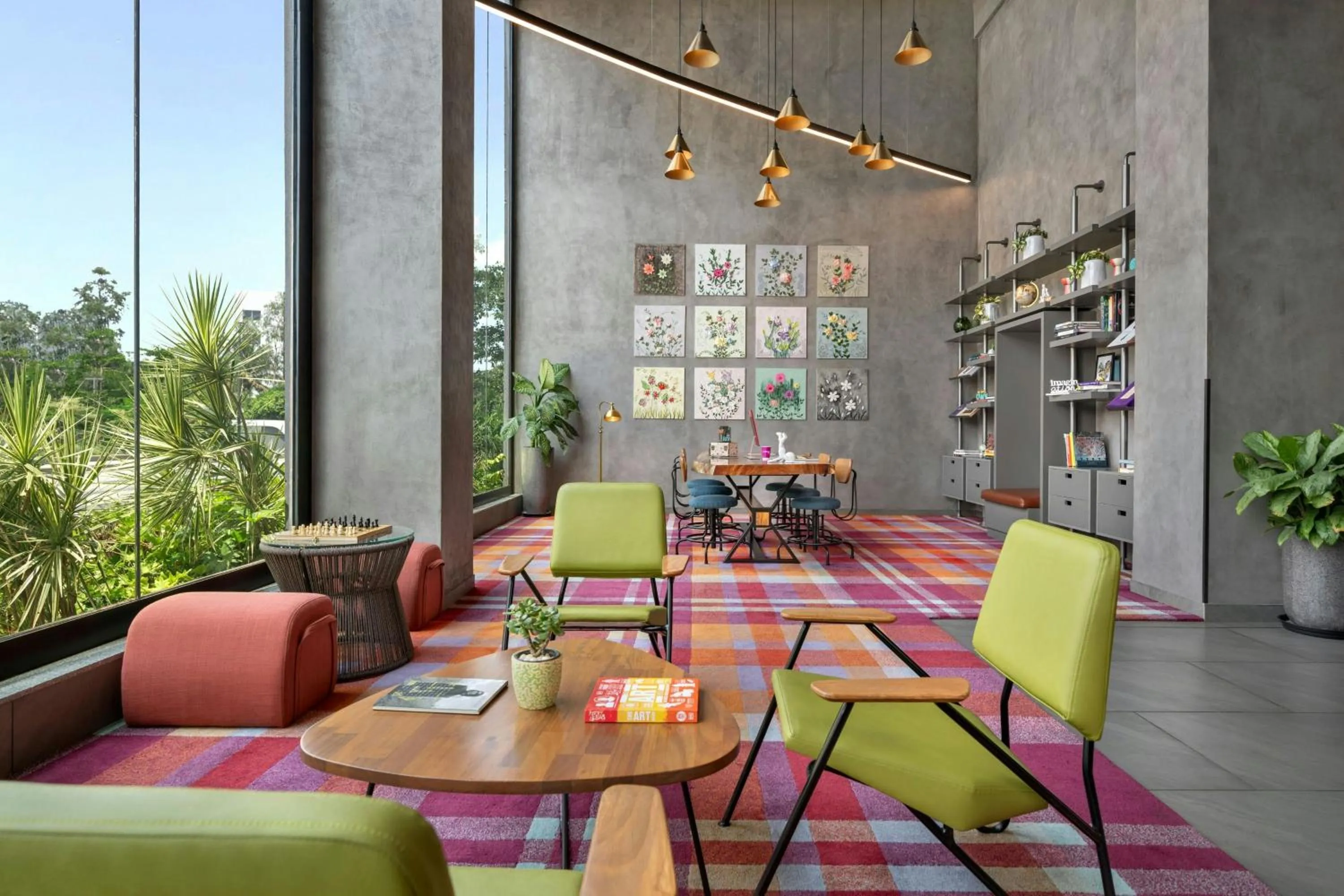 Lobby or reception in Moxy Bengaluru Airport Prestige Tech Cloud