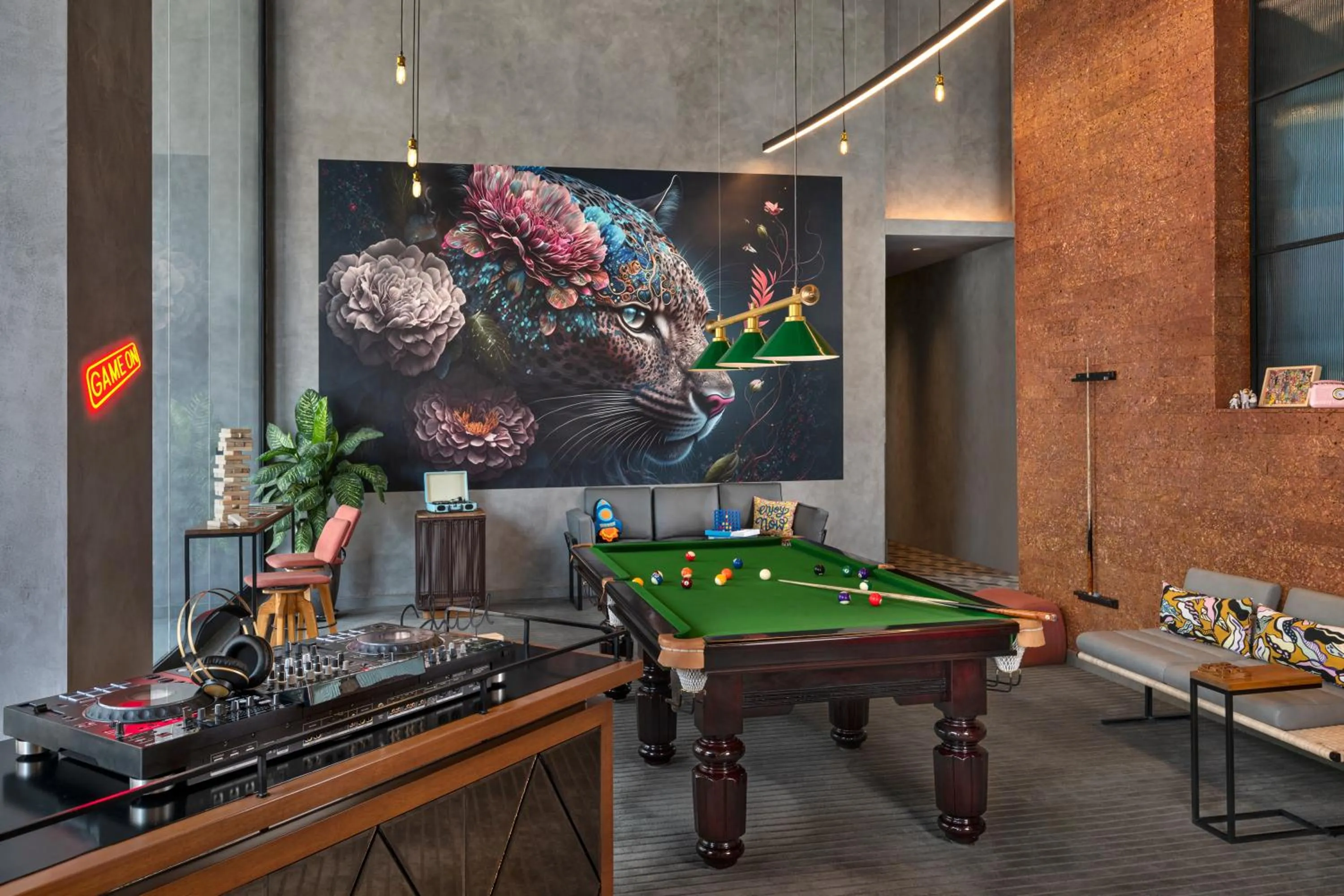 Game Room in Moxy Bengaluru Airport Prestige Tech Cloud
