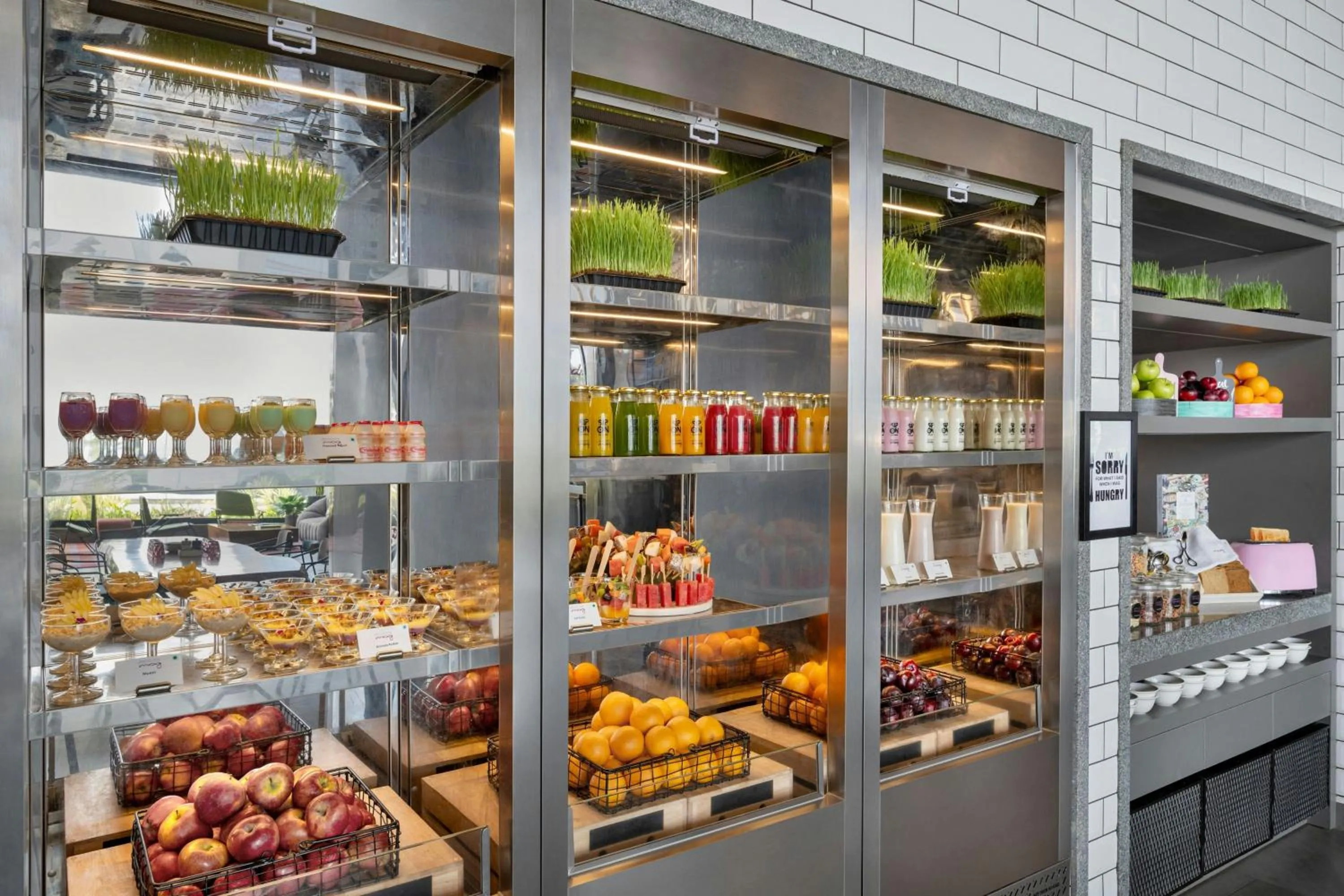 Kitchen or kitchenette in Moxy Bengaluru Airport Prestige Tech Cloud