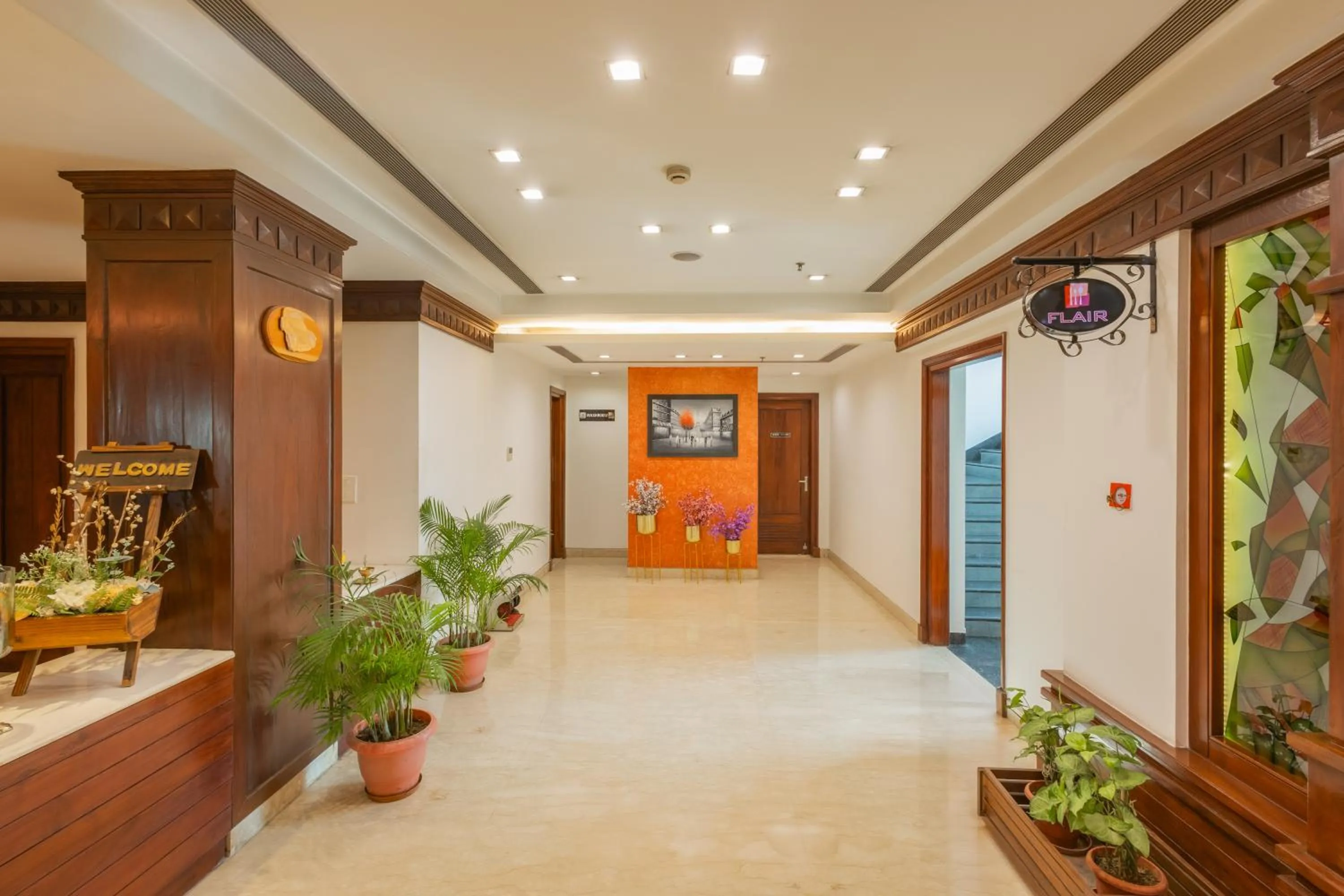 Lobby or reception in Hotel Saffron Leaf
