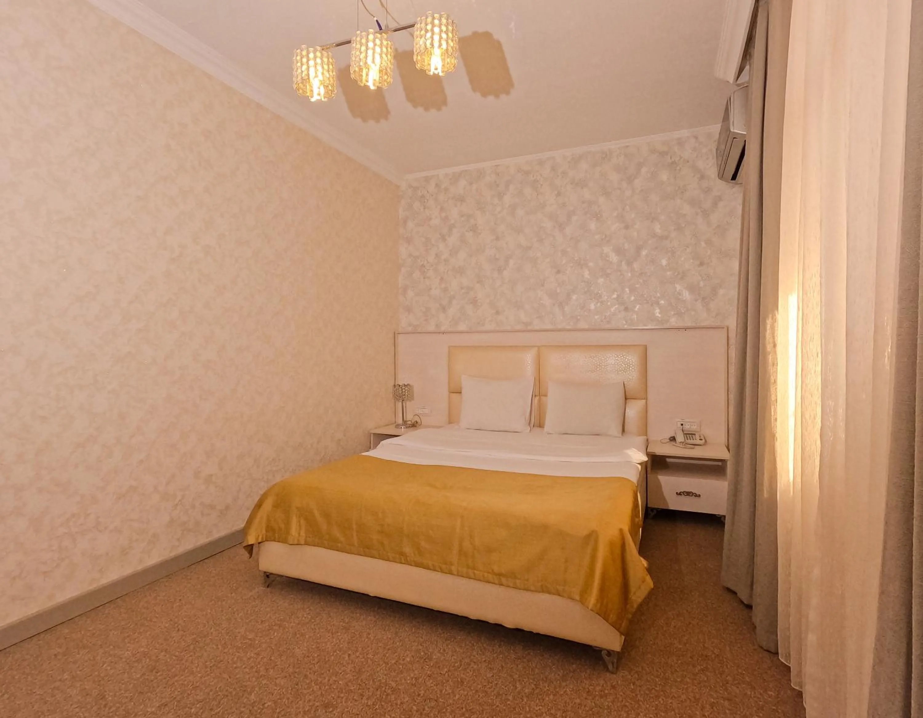 Bed in Gabala Yeddi Gozel Hotel