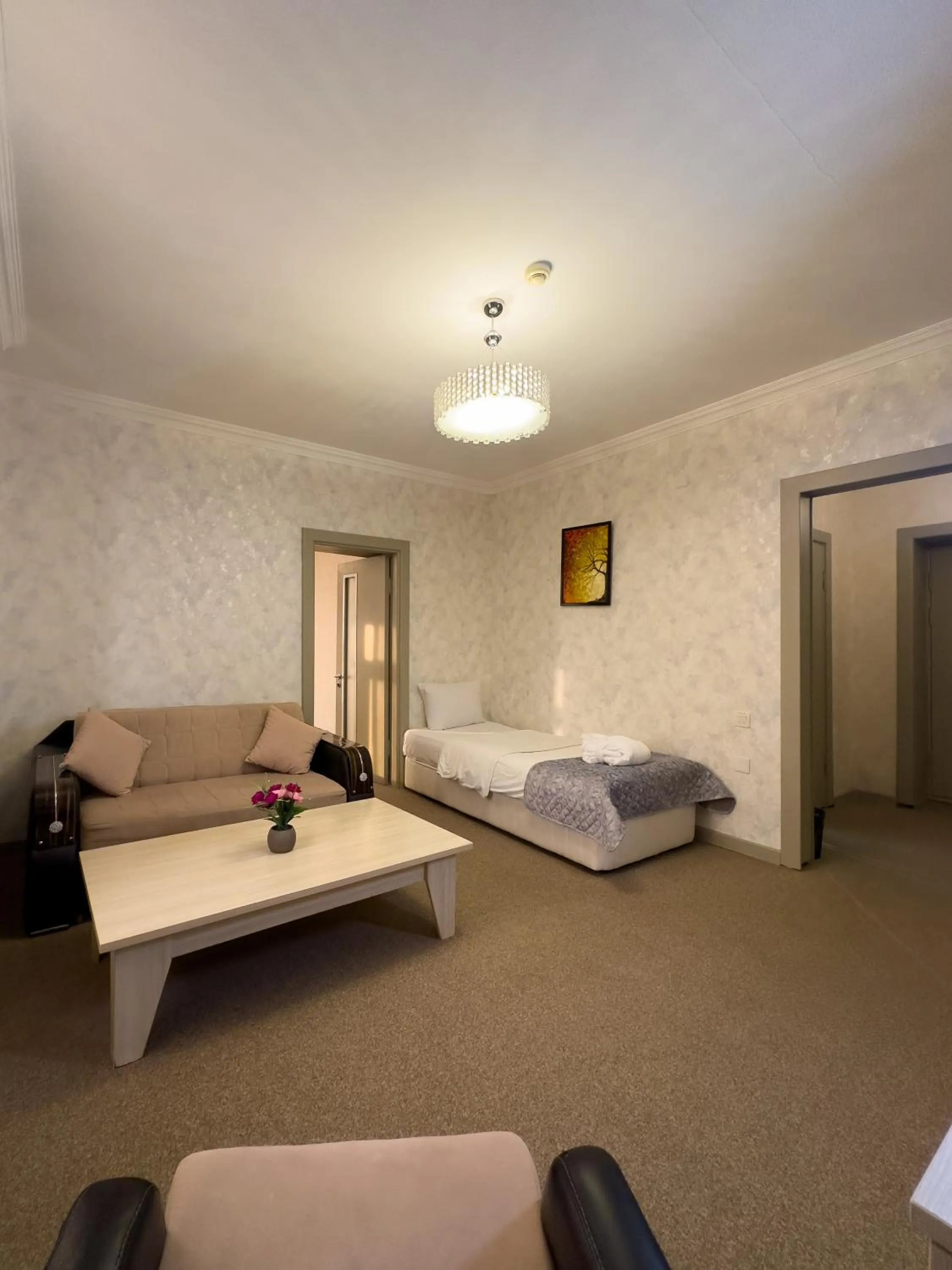 Bed in Gabala Yeddi Gozel Hotel