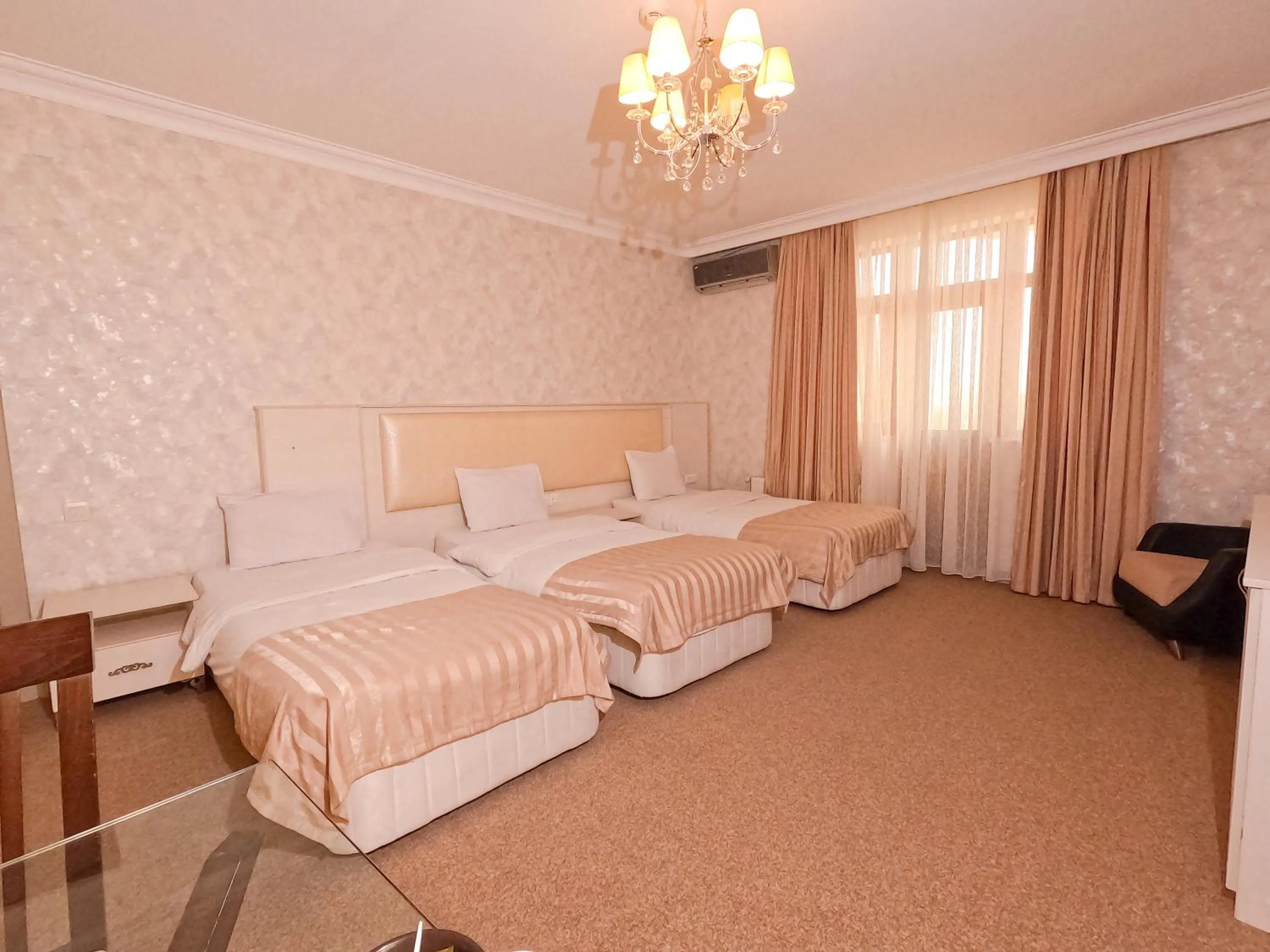 Bed in Gabala Yeddi Gozel Hotel