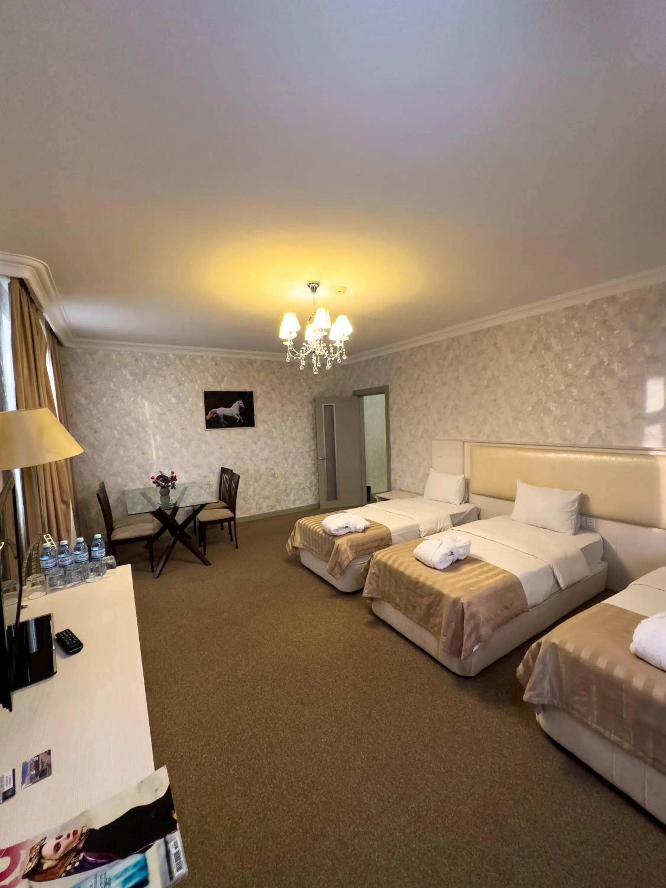 Bed in Gabala Yeddi Gozel Hotel