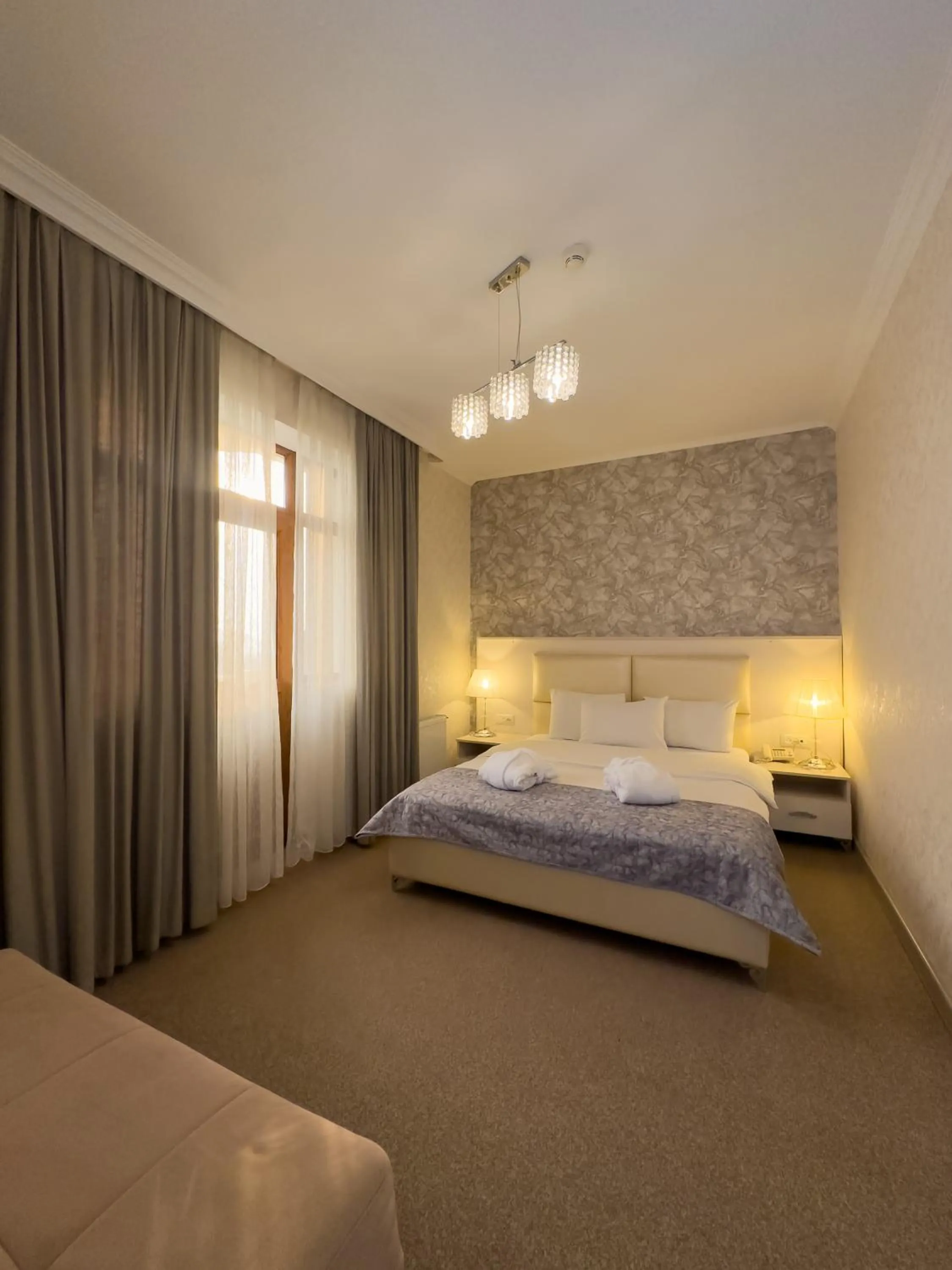 Bed in Gabala Yeddi Gozel Hotel