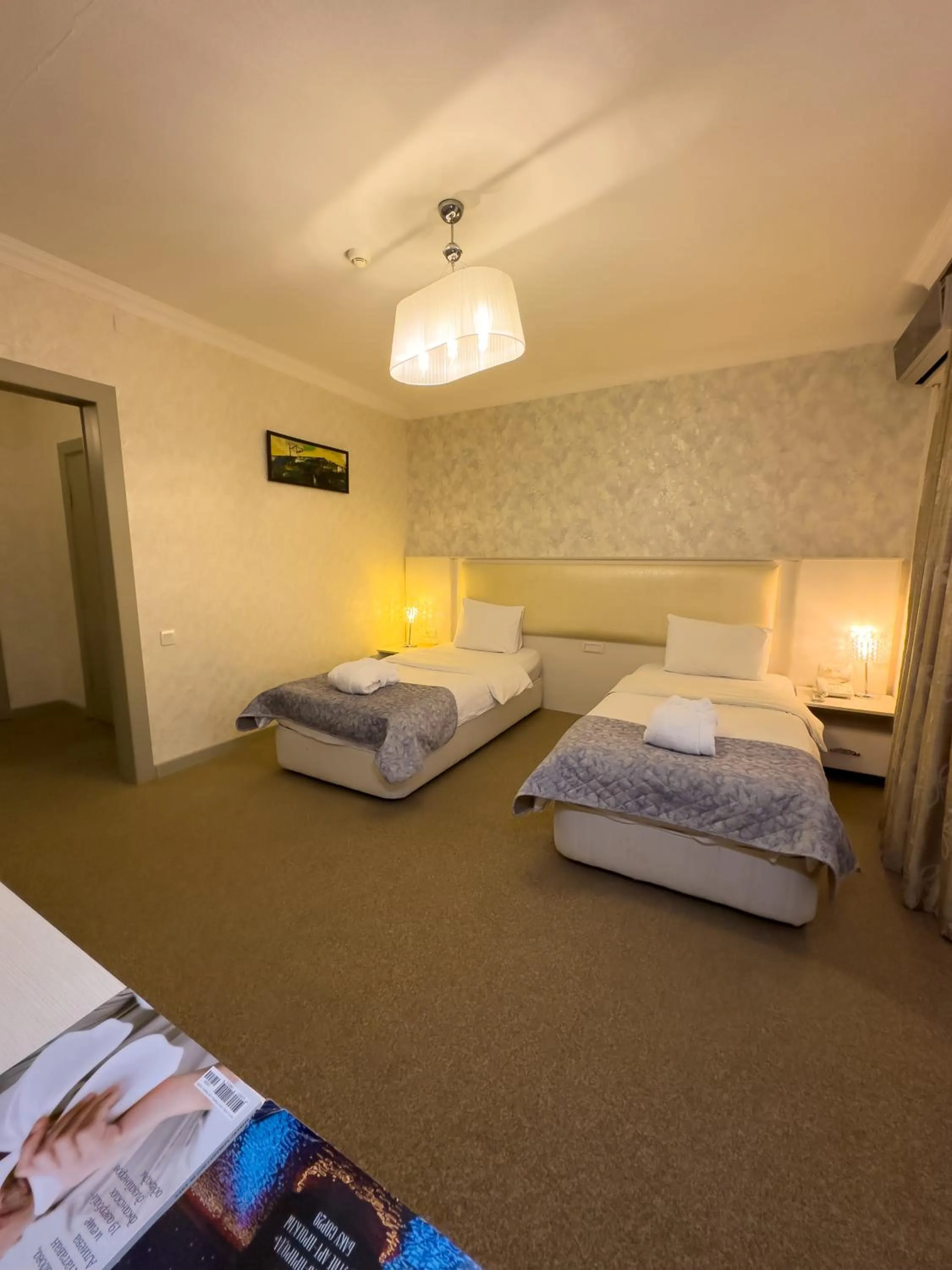 Bed in Gabala Yeddi Gozel Hotel