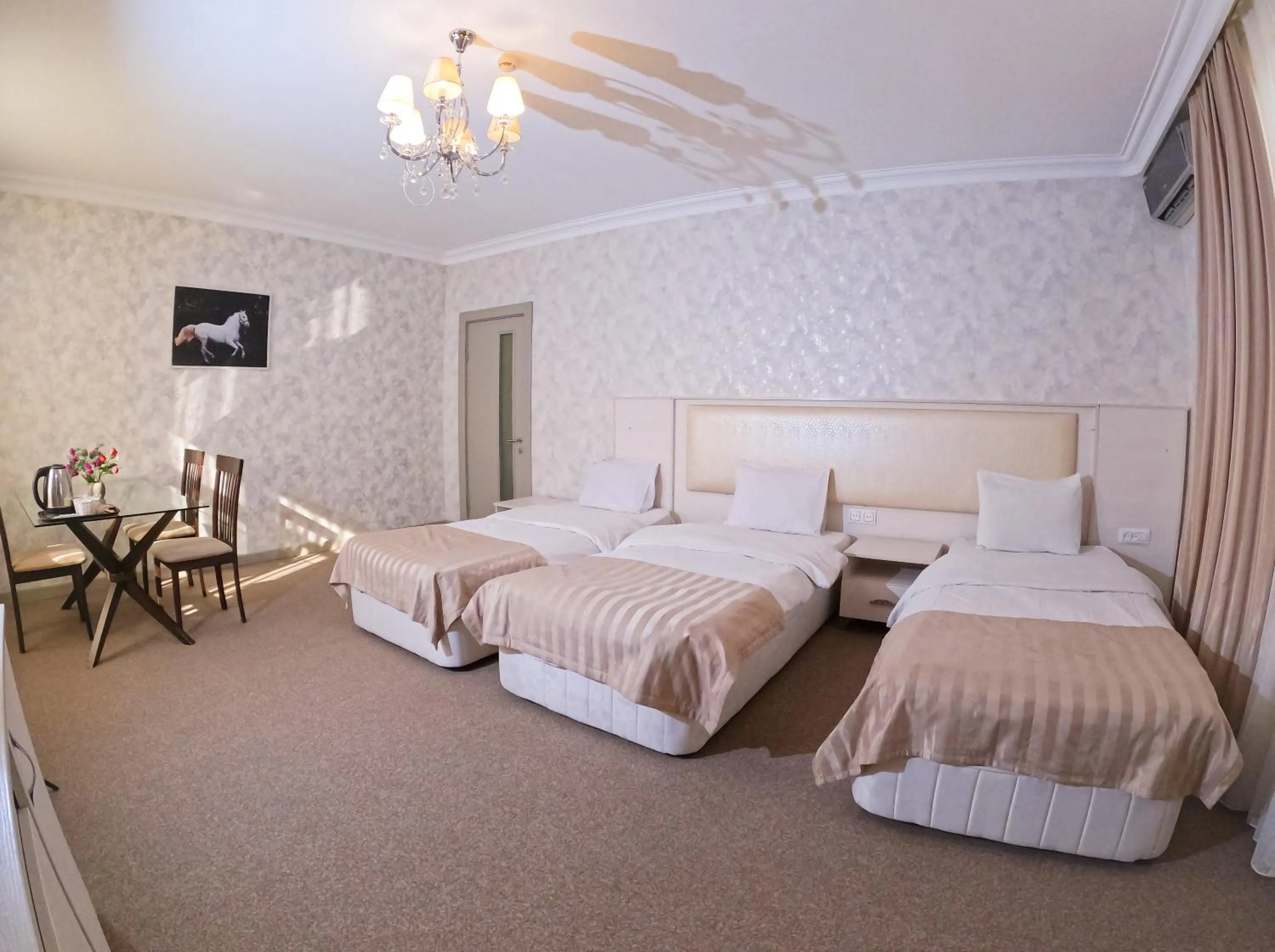 Bed in Gabala Yeddi Gozel Hotel