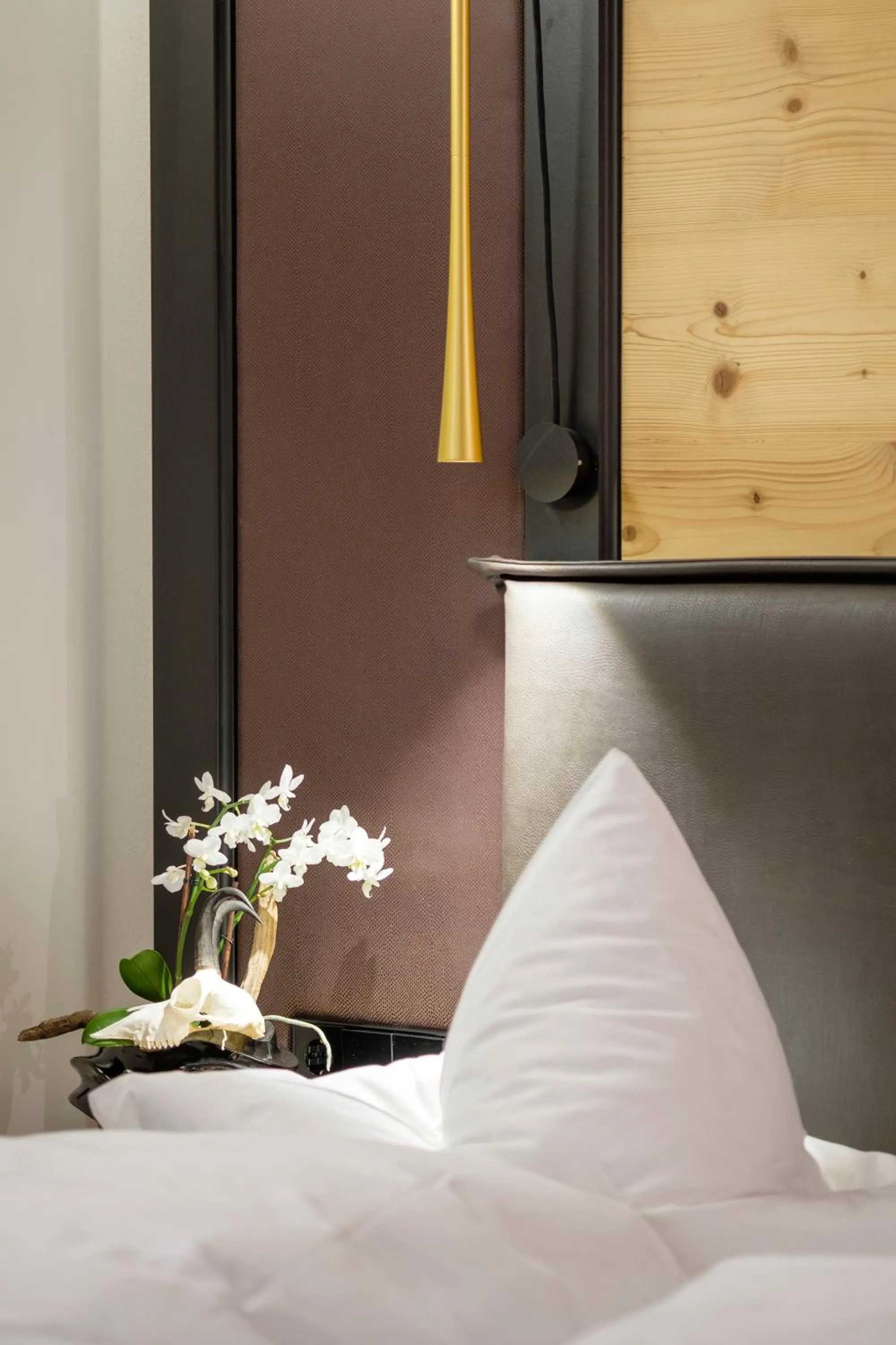 Decorative detail, Bed in Boutique Hotel Gams