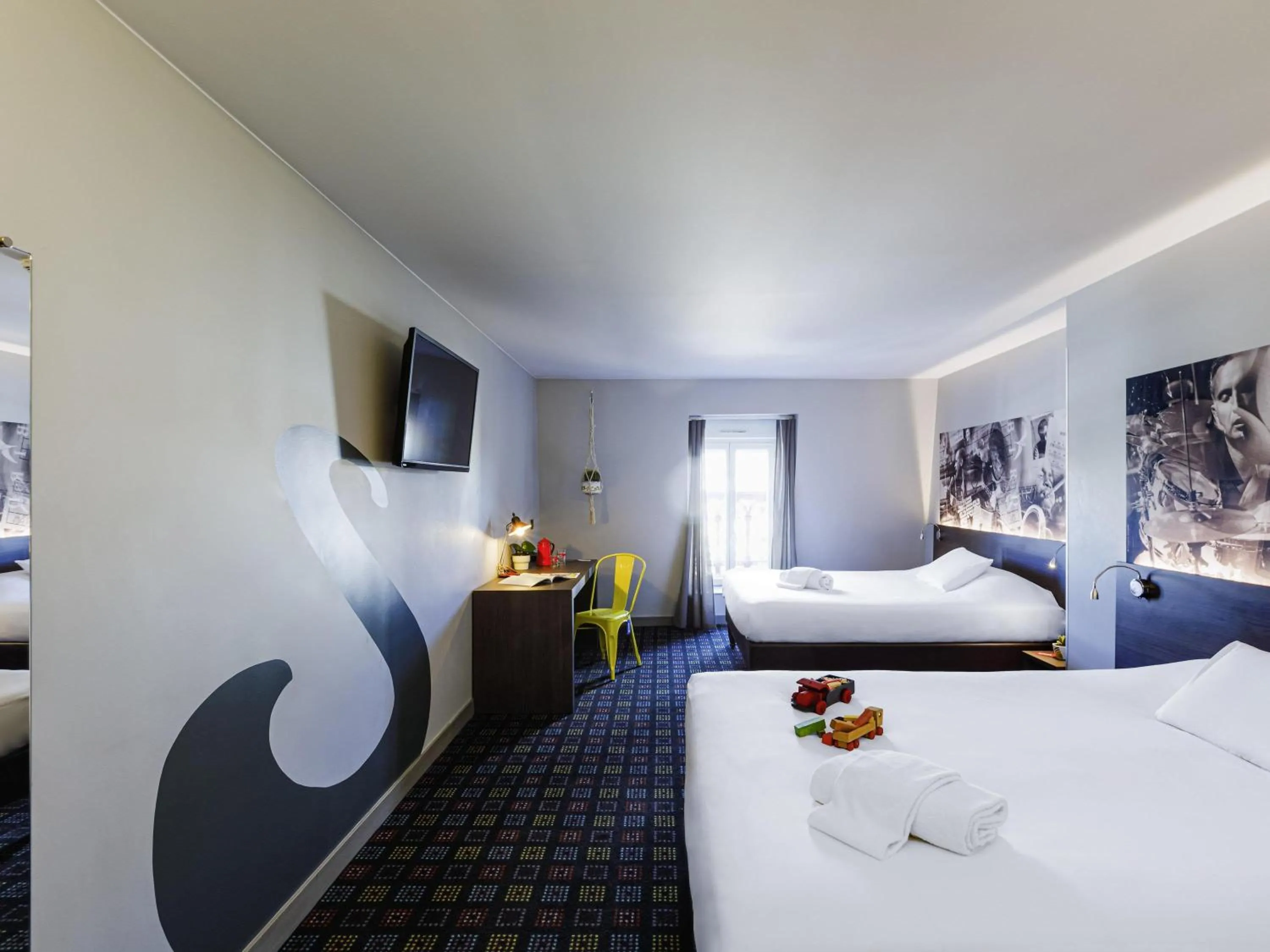 Bedroom, Bed in Greet Hotel Lyon Confluence