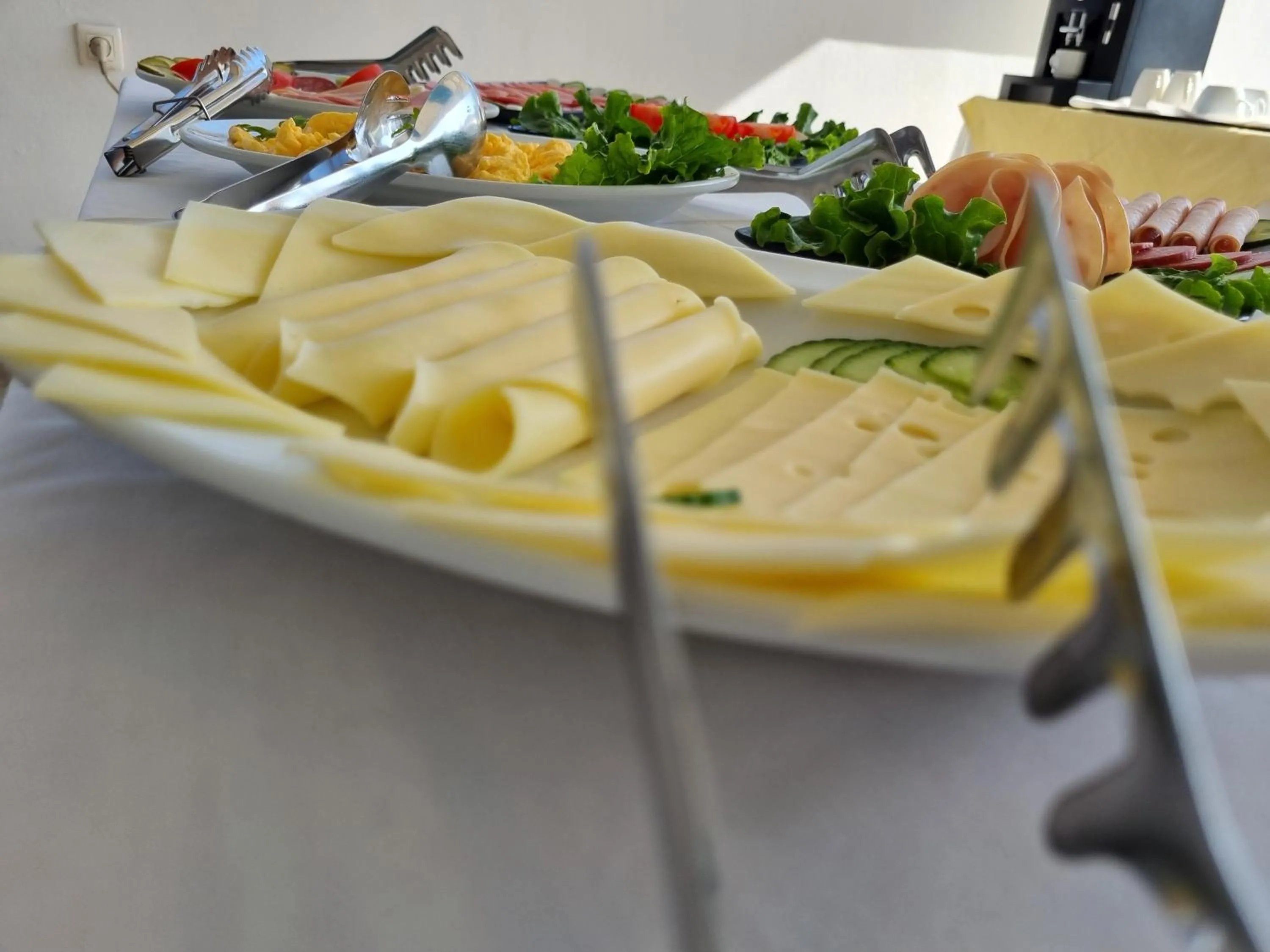 Buffet breakfast in Blue Waves Corfu