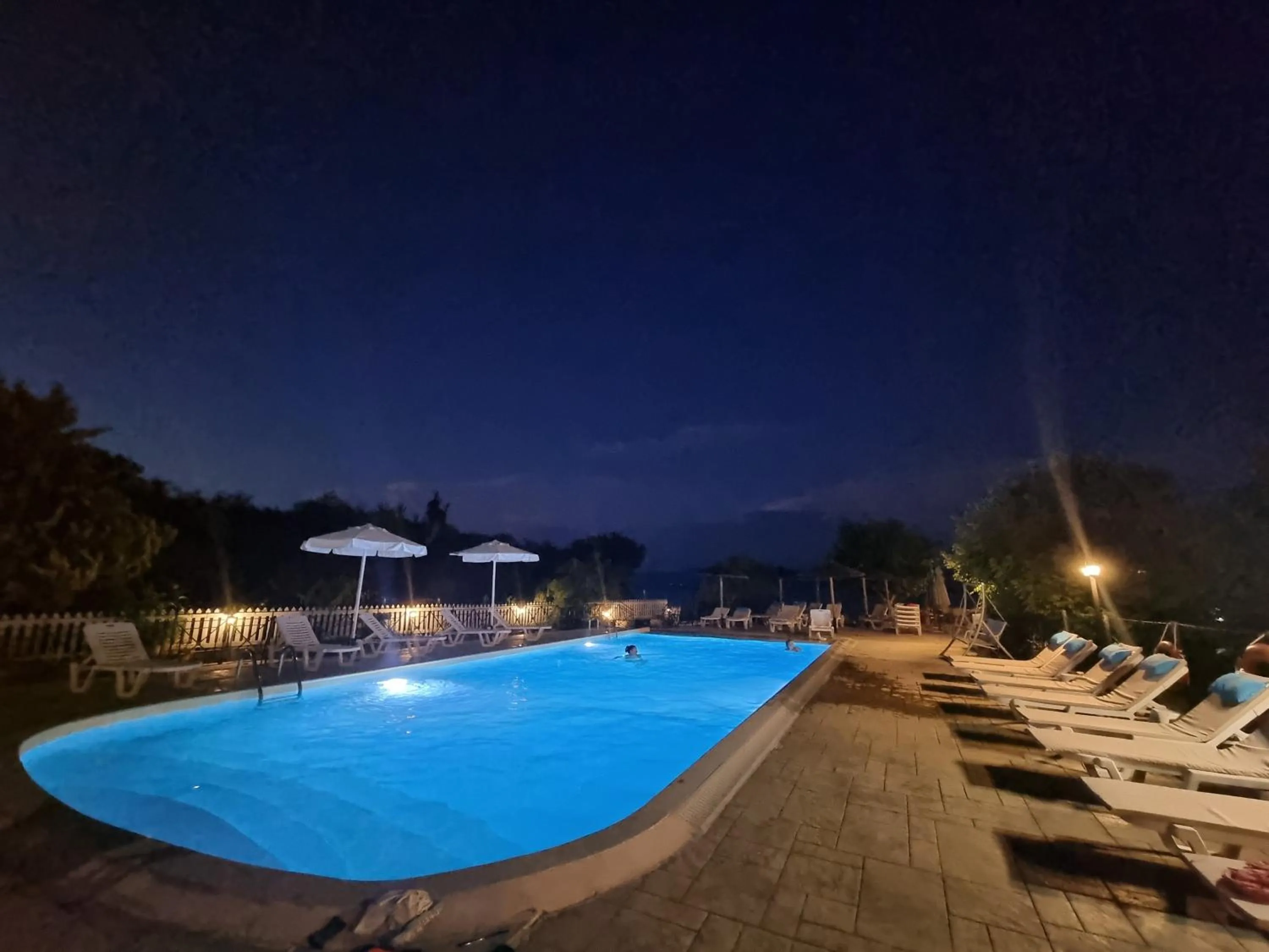 Swimming pool in Blue Waves Corfu