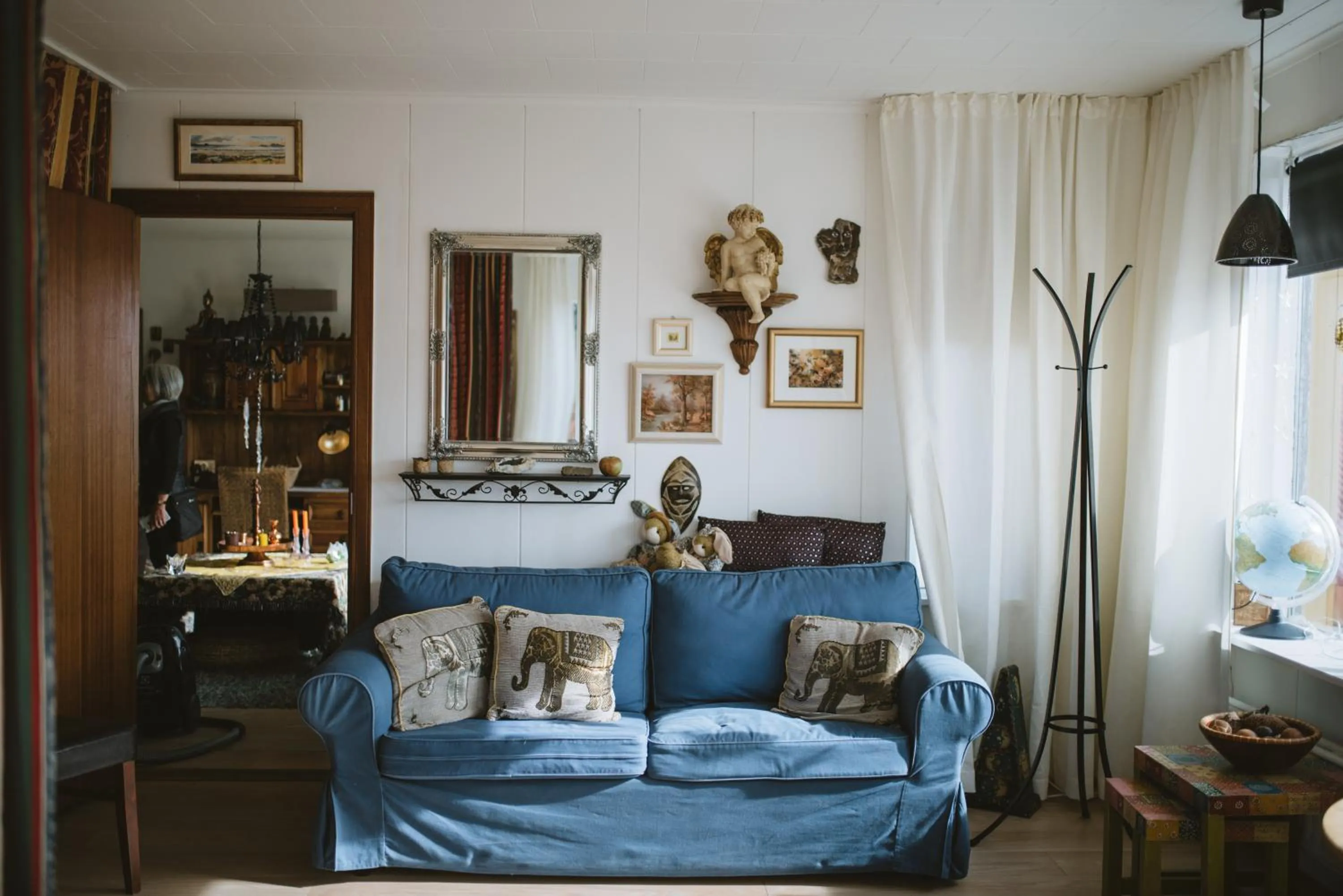 Bed in Blómasetrið Homestay