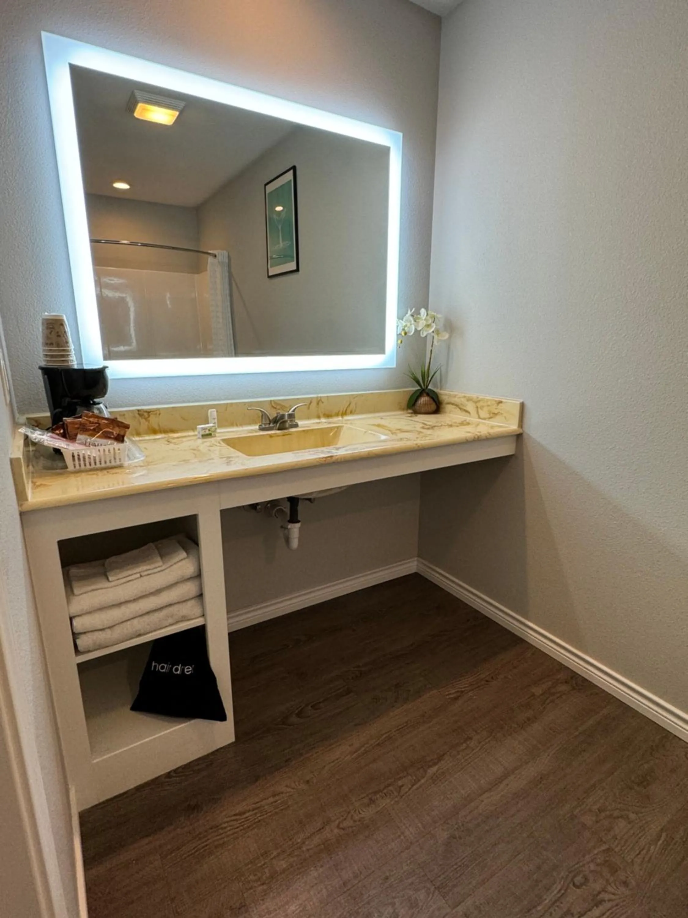 Bathroom in The 409 Bolivar Beach Hotel