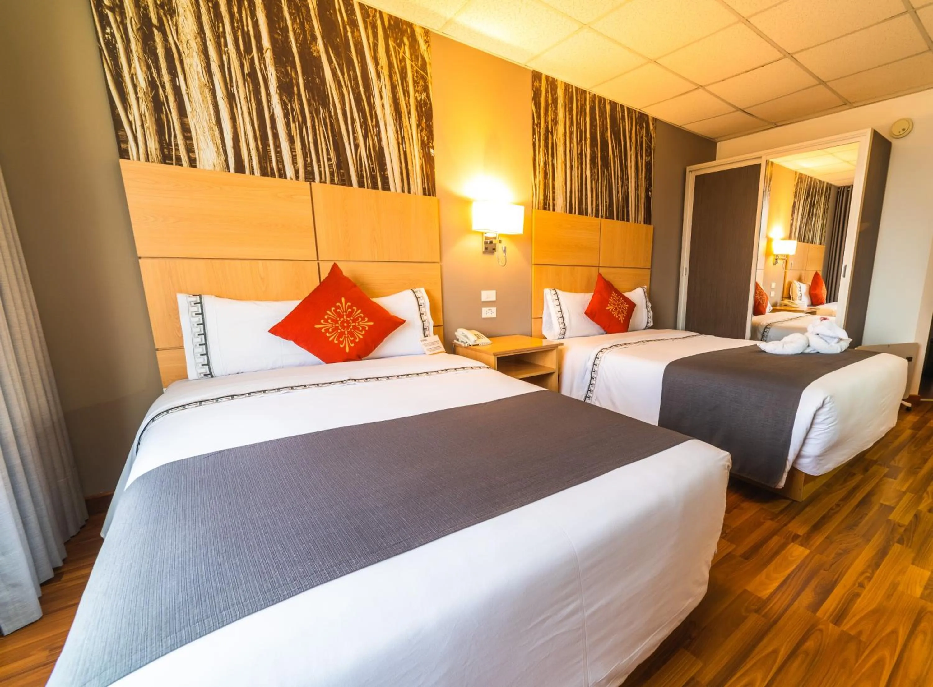 Bed in Lake Titicaca Hotel