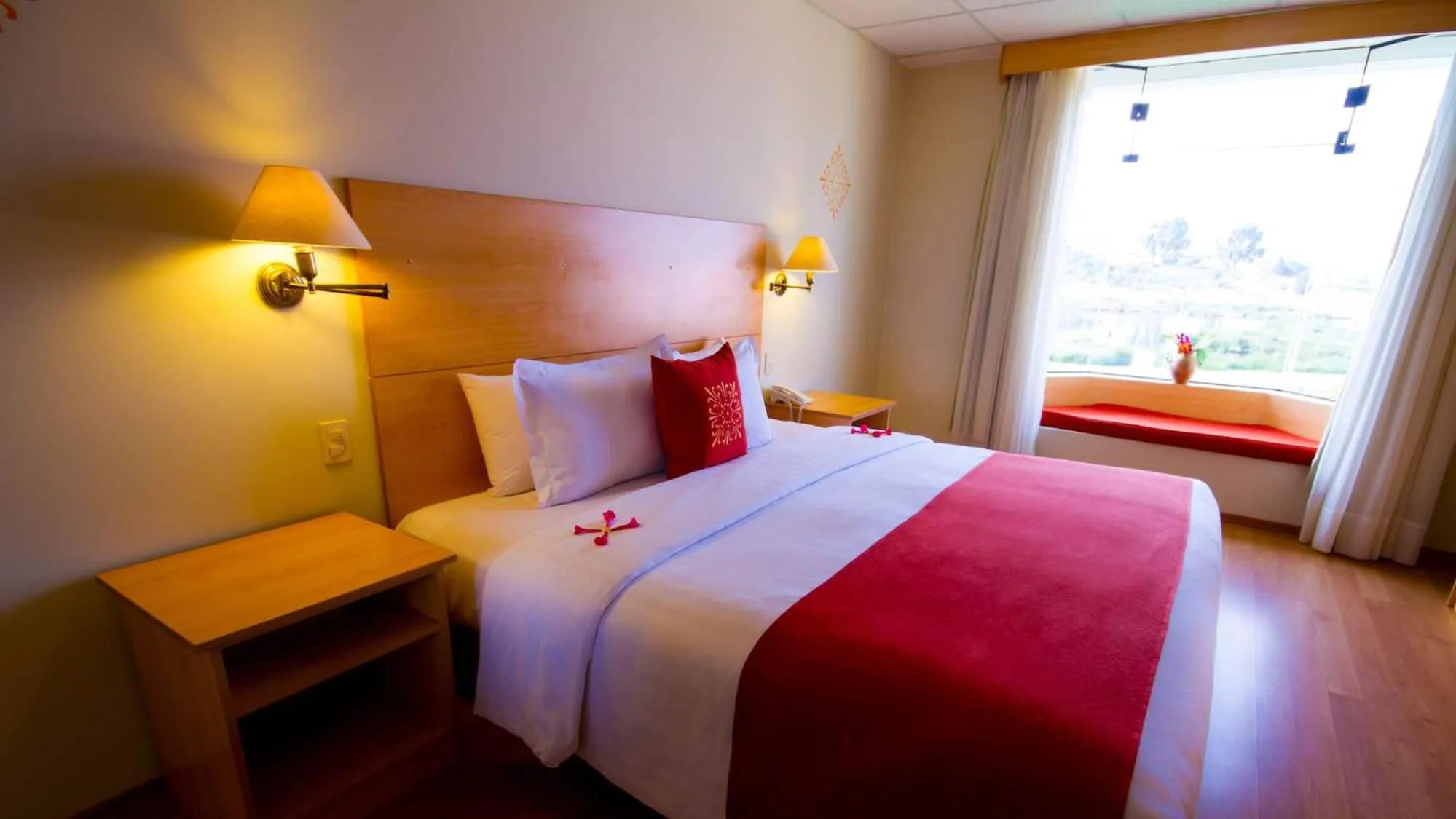 Bed in Lake Titicaca Hotel