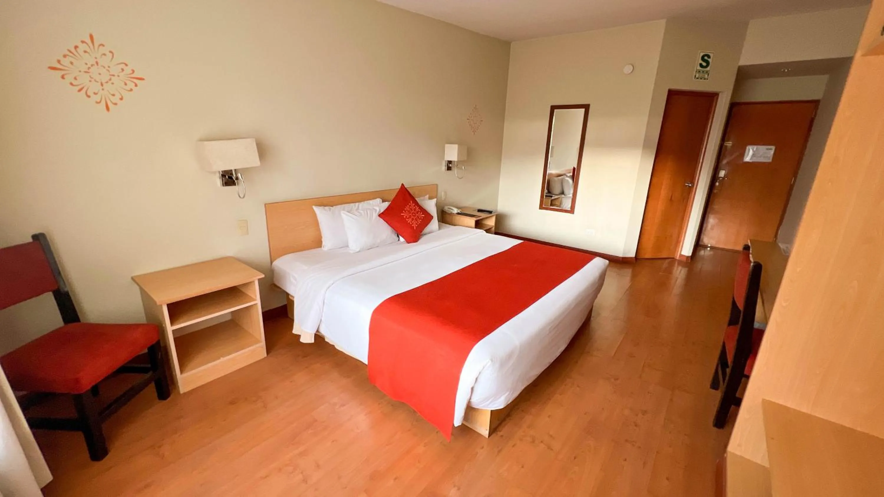 Bed in Lake Titicaca Hotel