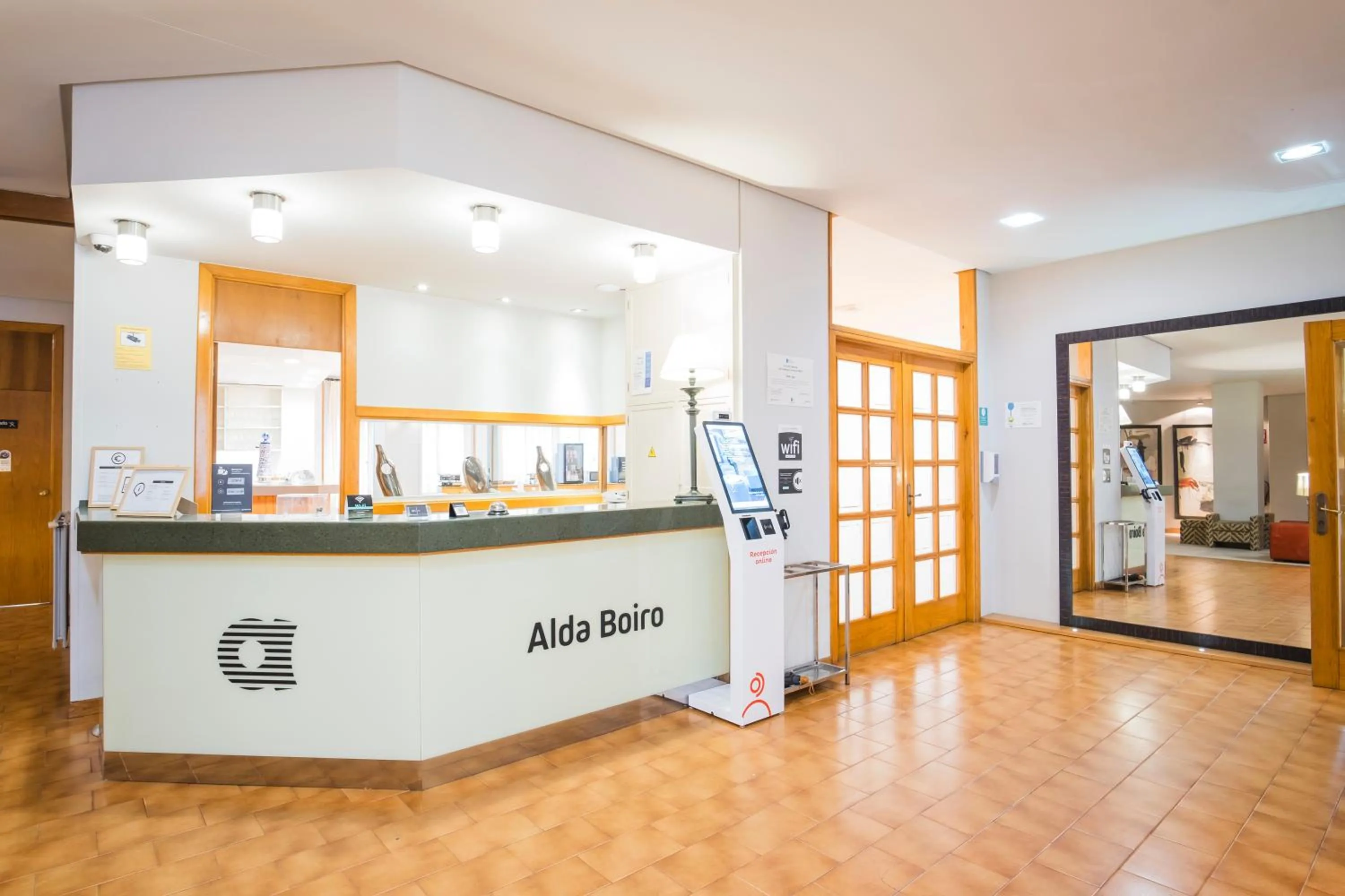 Lobby or reception in Hotel Alda Boiro