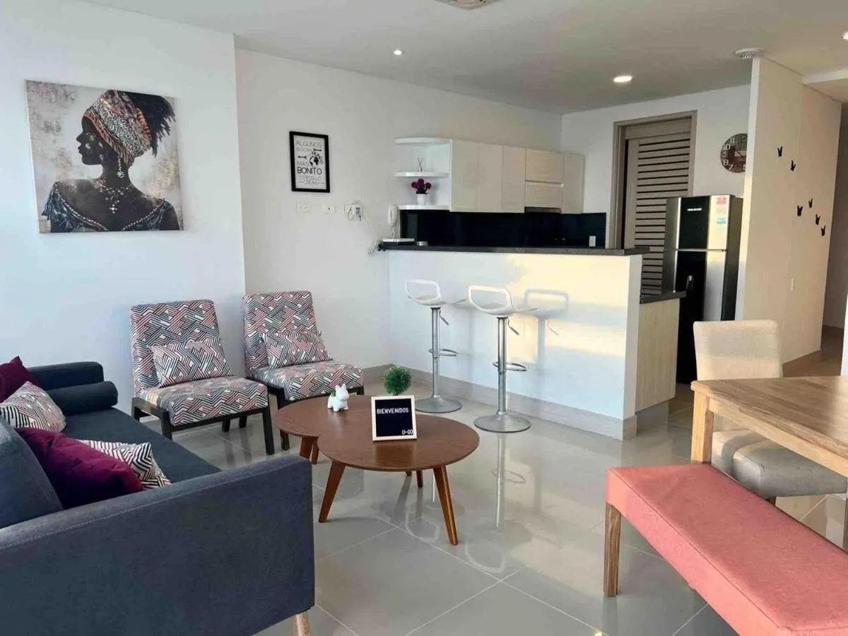 Kitchen or kitchenette in U-GO Edificio Murano Elite Bocagrande Frente al Mar