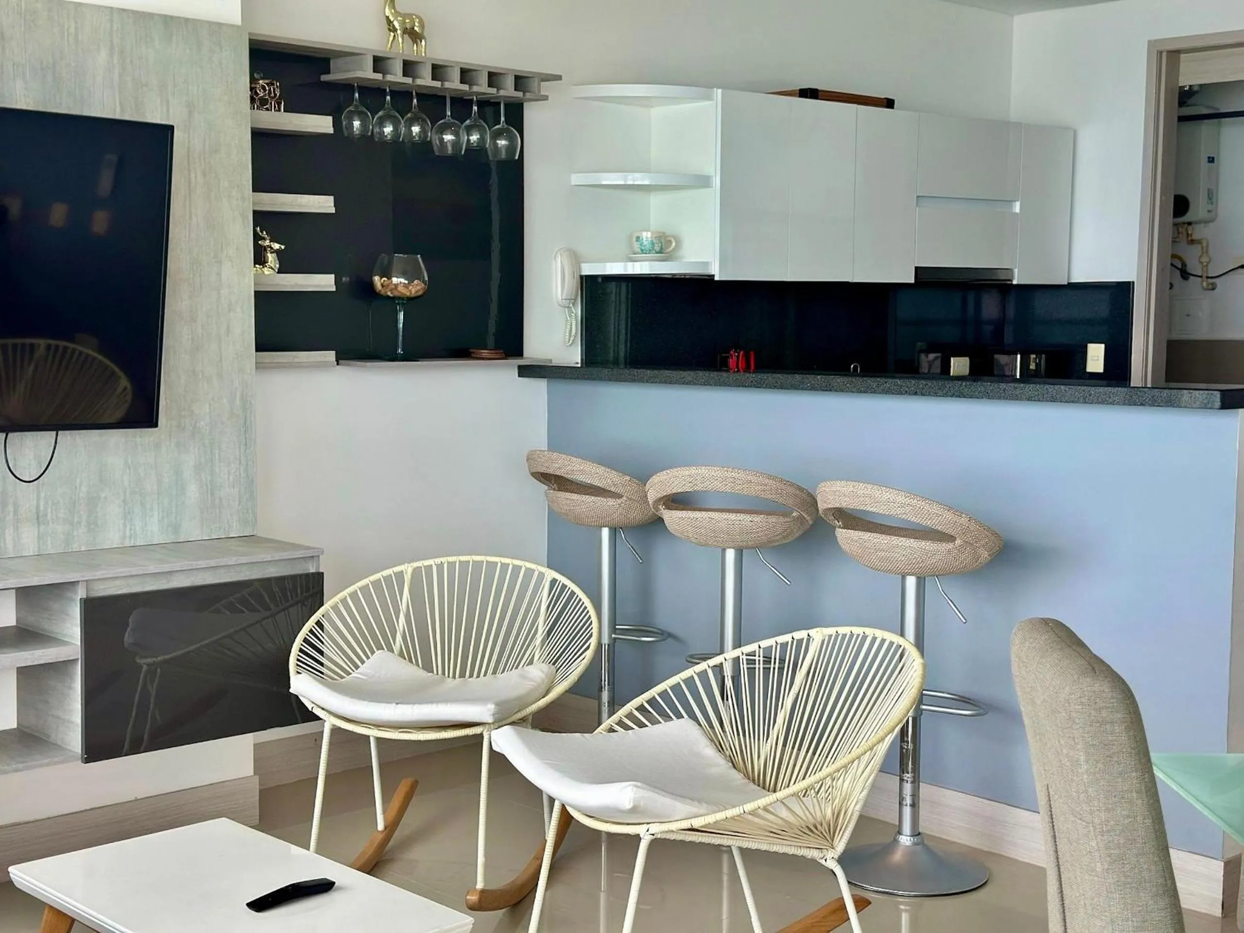 Seating area in U-GO Edificio Murano Elite Bocagrande Frente al Mar