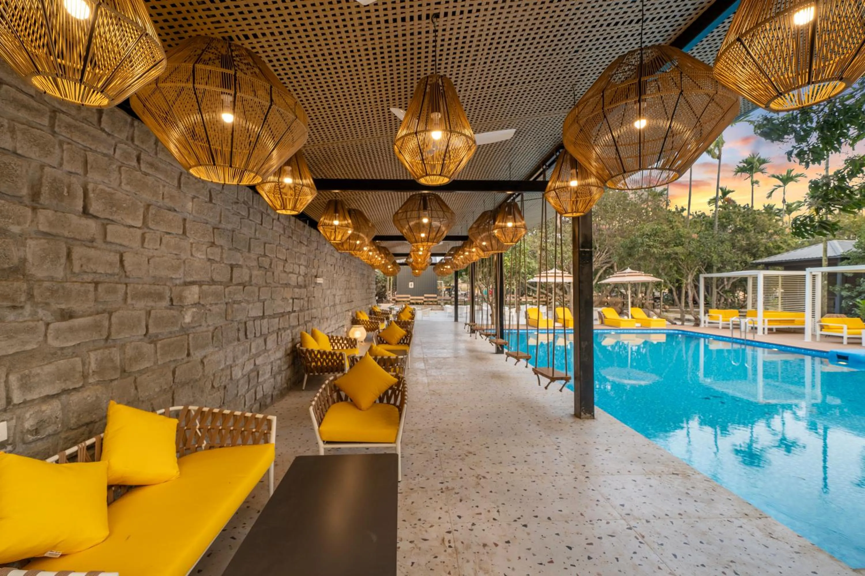 Pool view in Glamp Wilderness