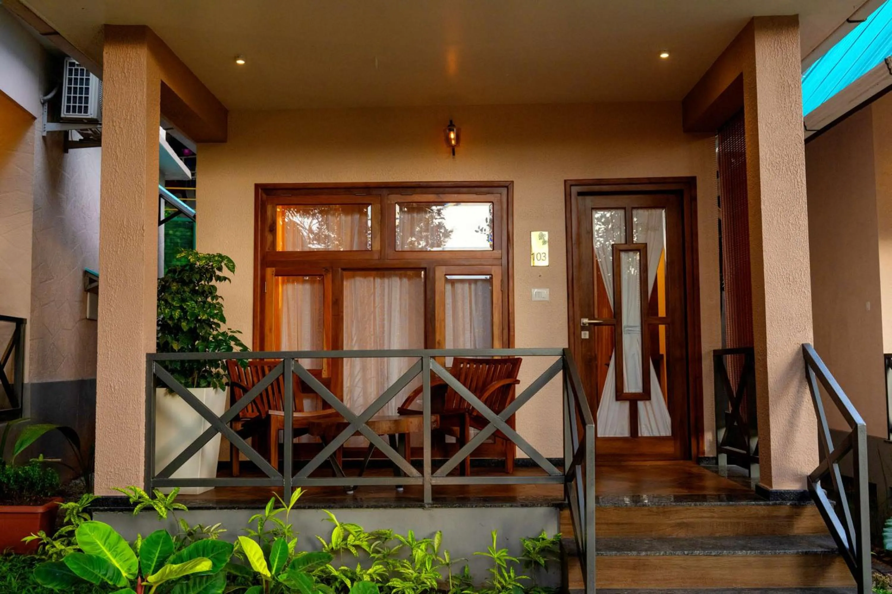 Facade/entrance in Casa Bella, Thekkady