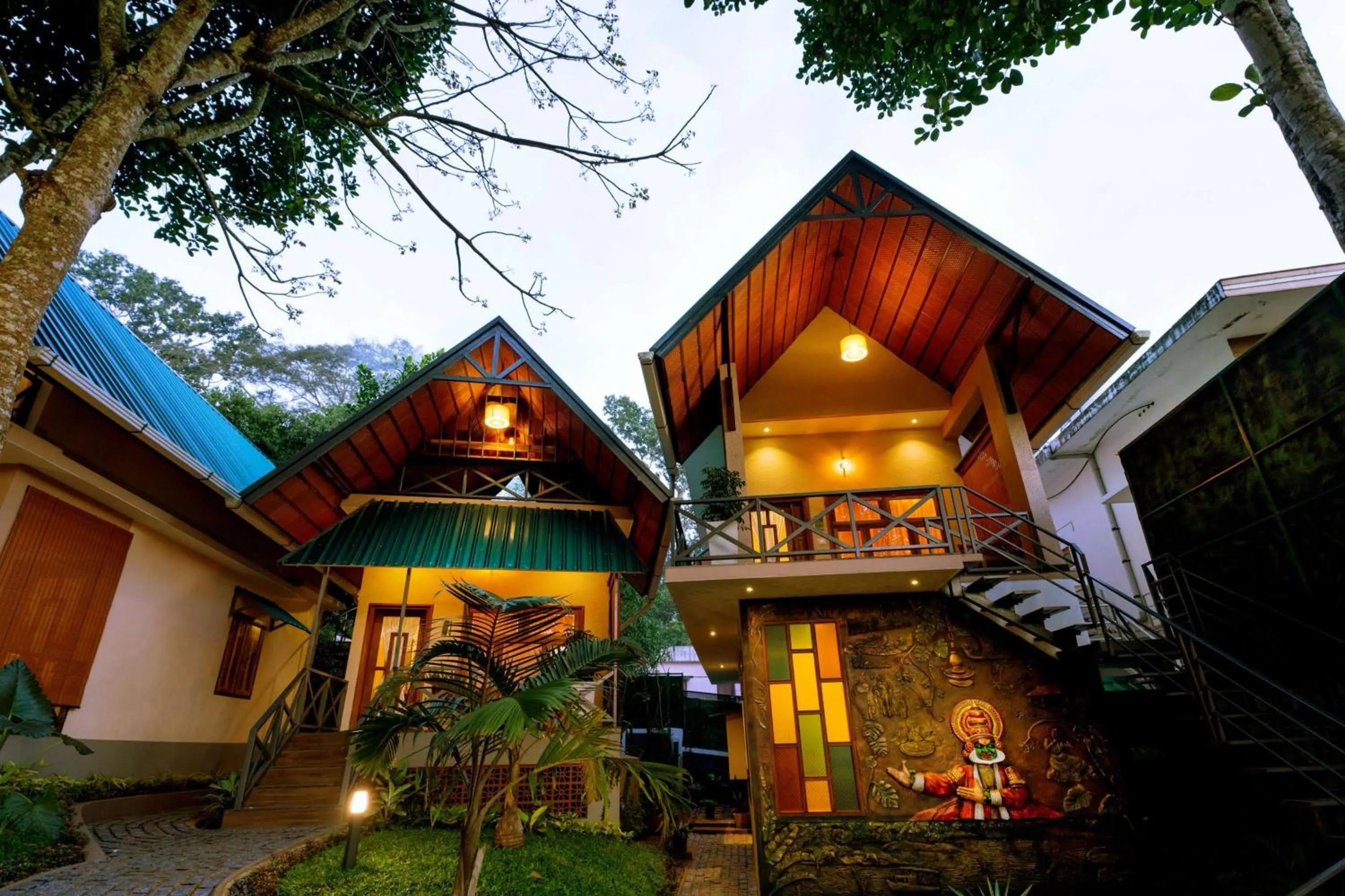 Facade/entrance in Casa Bella, Thekkady