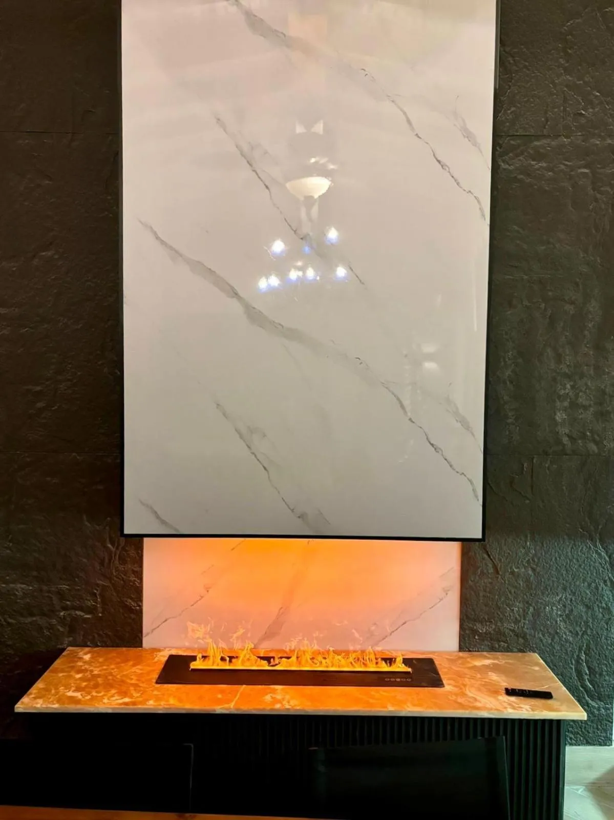 fireplace in Villa Condesa Del Mar