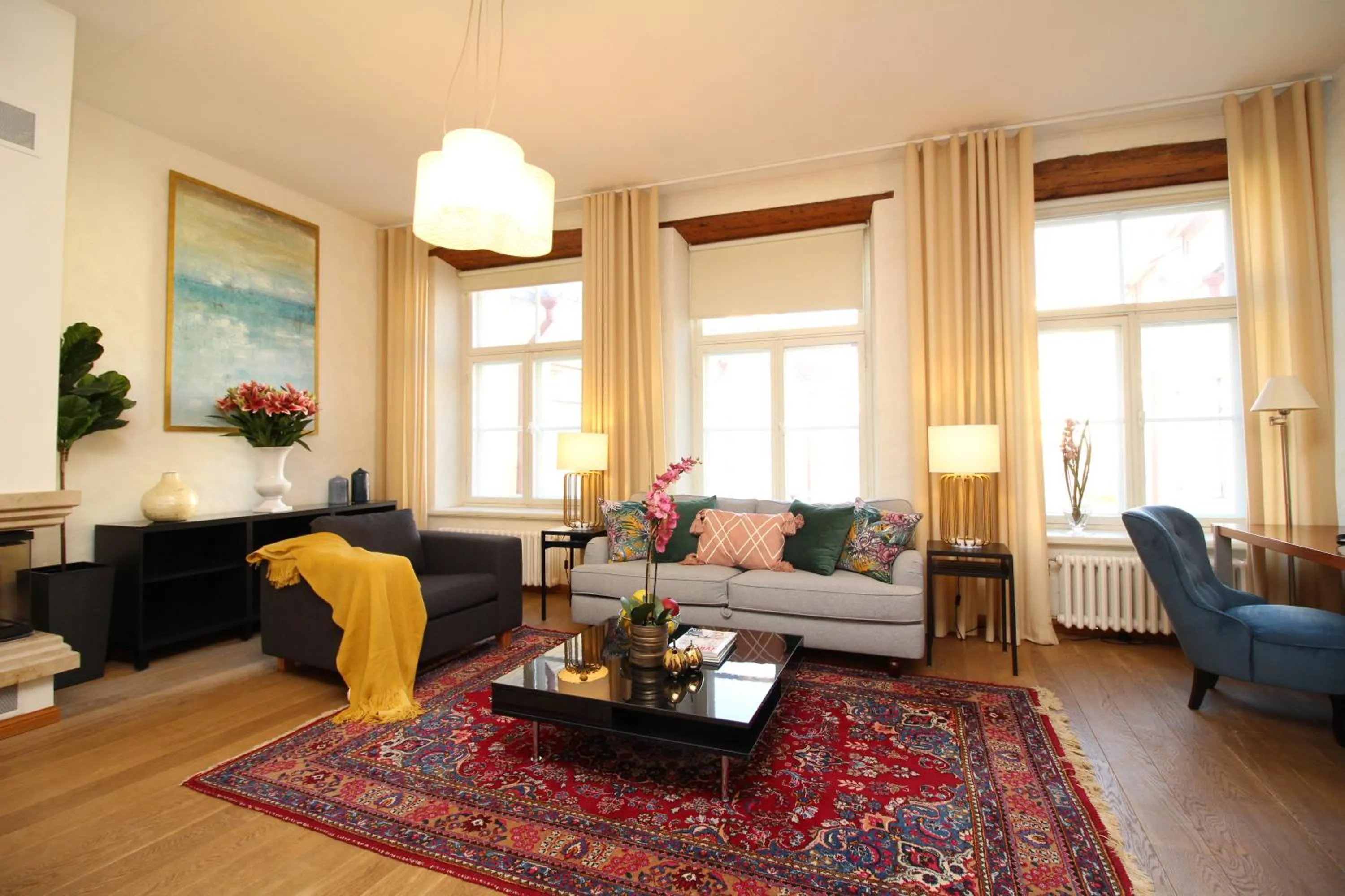Living room in Tallinn City Apartments Old Town Toompea