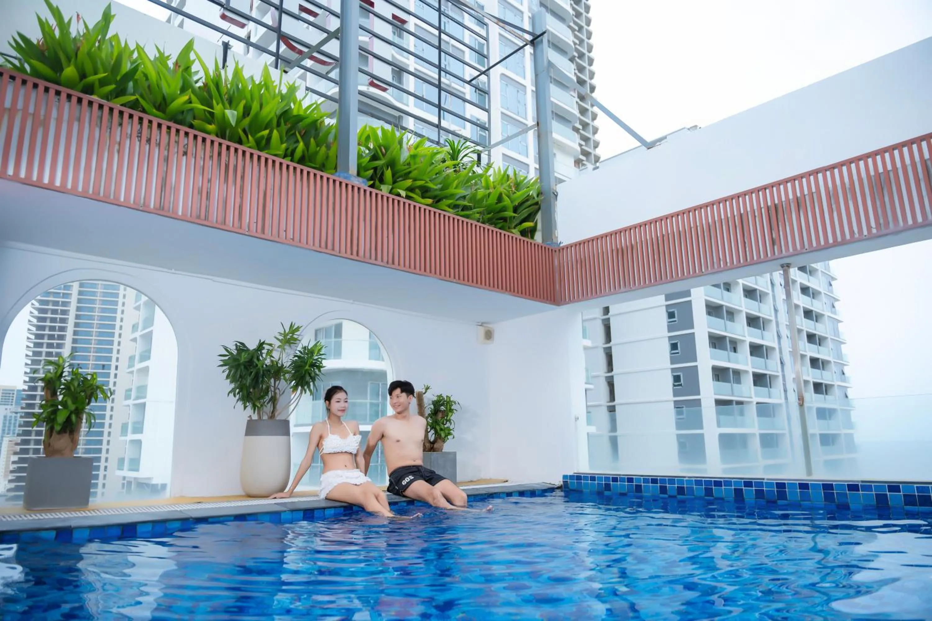 Swimming pool in TGT BEACH HOTEL