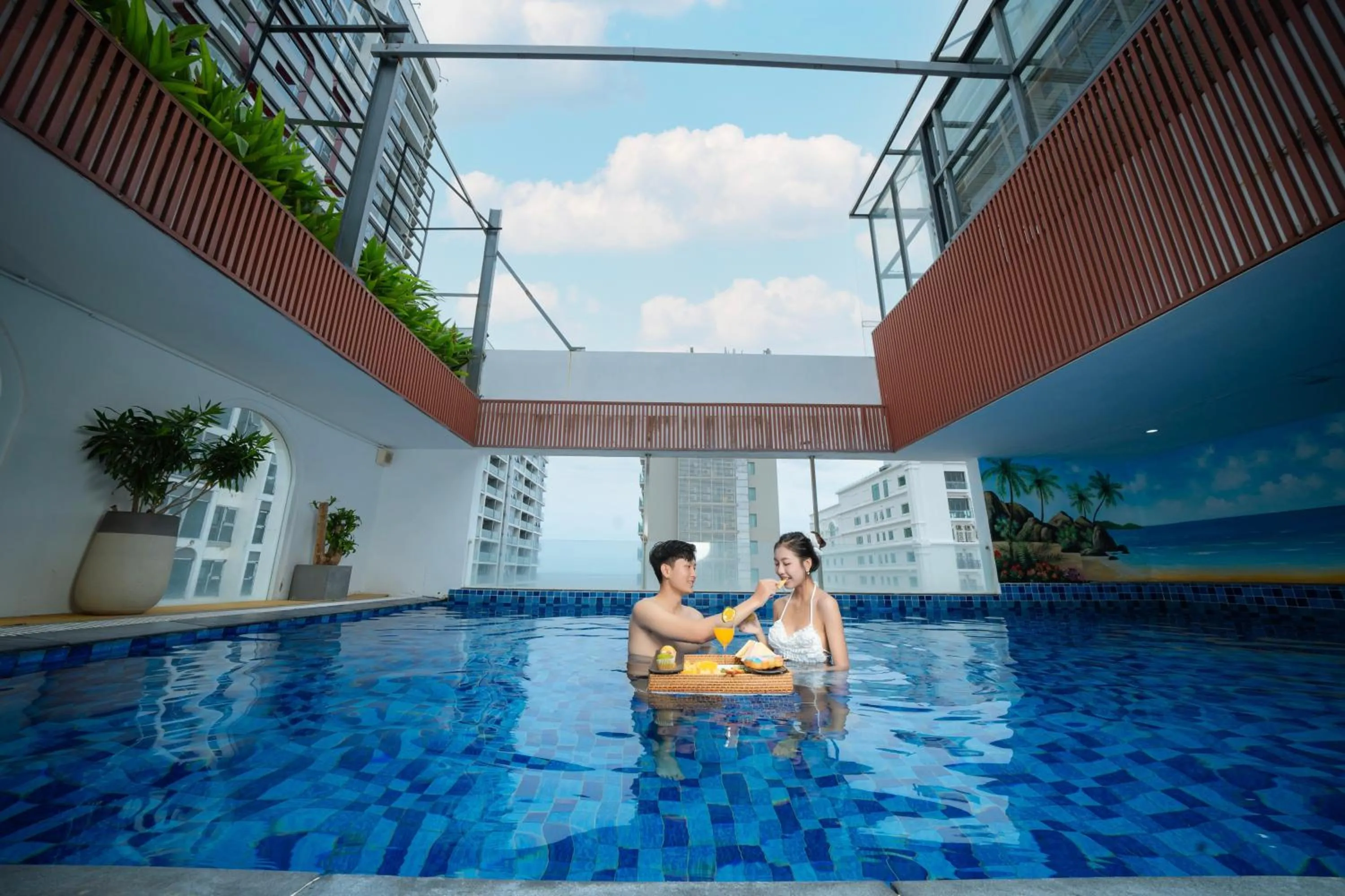 Swimming pool in TGT BEACH HOTEL