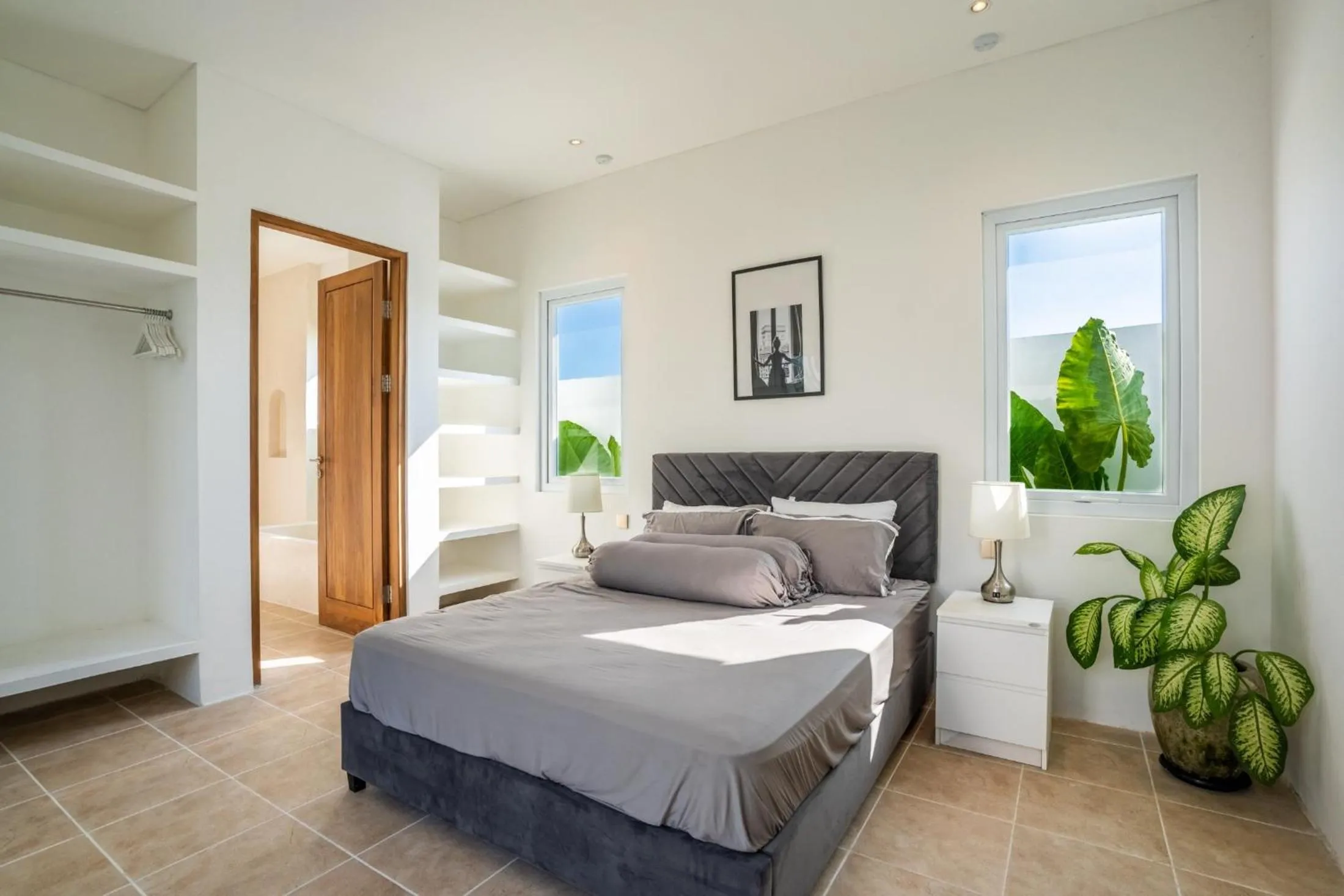 Bed in Eden Cemagi Villa Pererenan